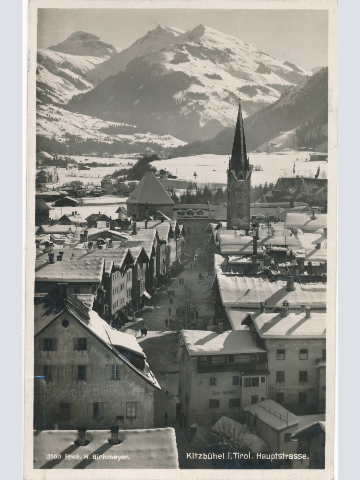 AK aus Kitzbühel in Tirol Hauptstrasse Tirol Ansichtskarte (9474)