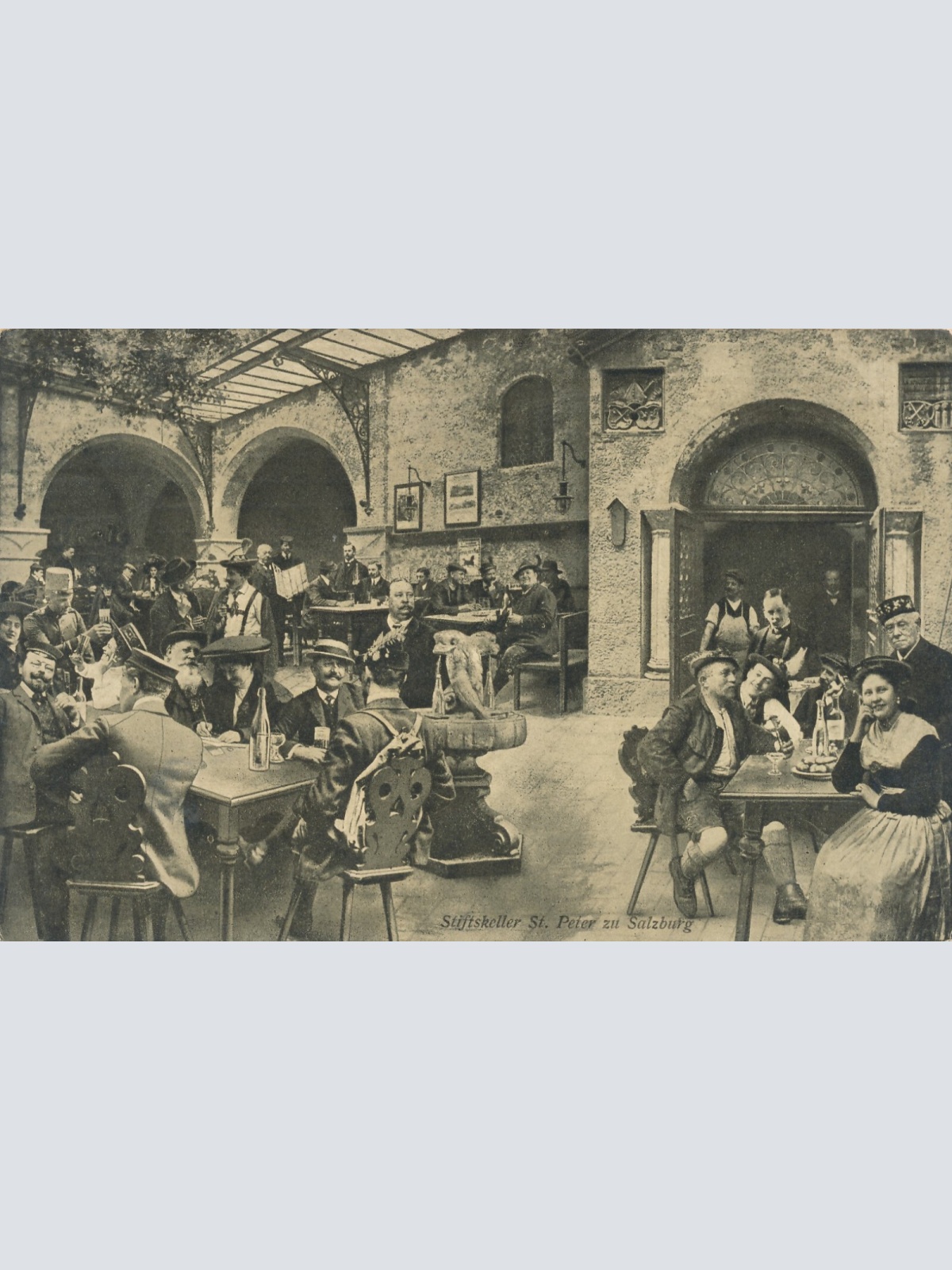 AK vom Stiftskeller in St. Peter Salzburg Ansichtskarte (9246)