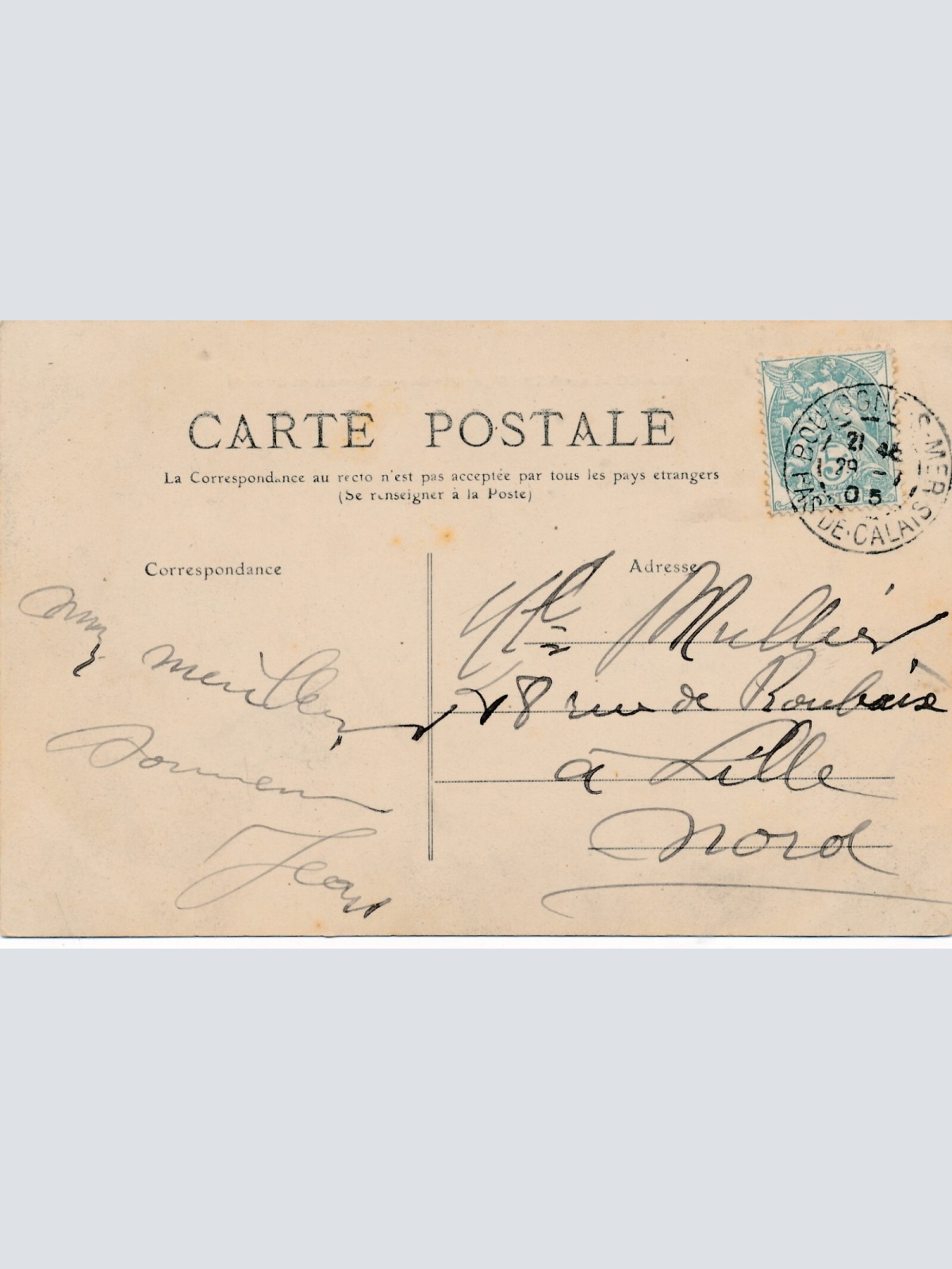 AK aus Boulogne überschwemmung Frankreich Ansichtskarte (9329)