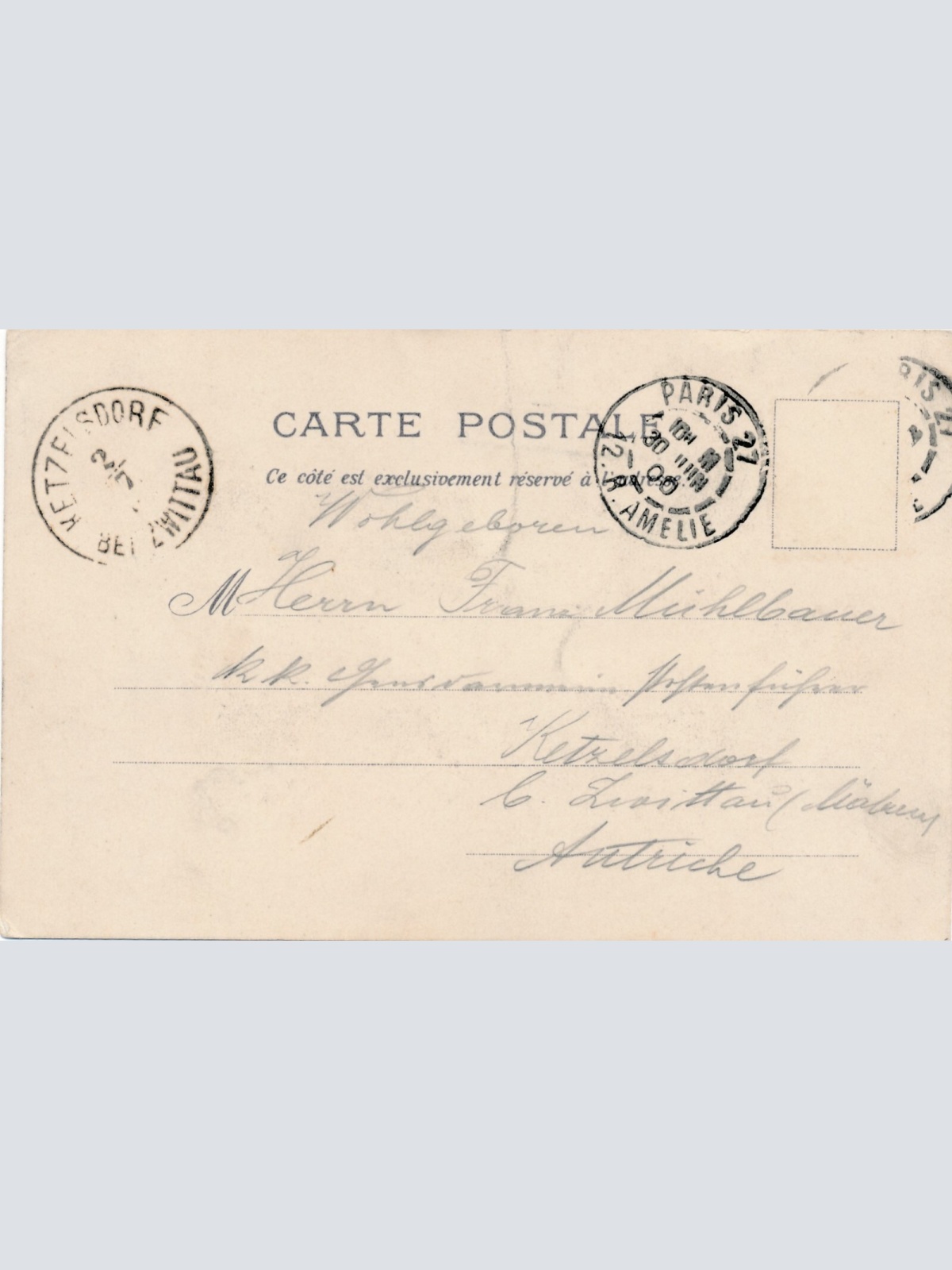 Litho - Karte aus Paris Le Grand Palais Frankreich Ansichtskarte (9334)