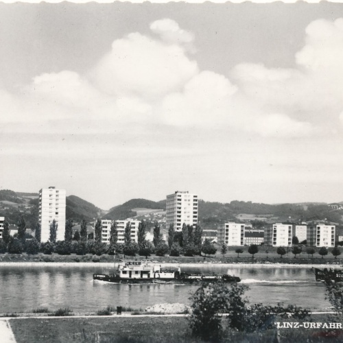 AK aus Linz Uhrfahr mit Dmpfer Oberösterreich Ansichtskarte (9838)