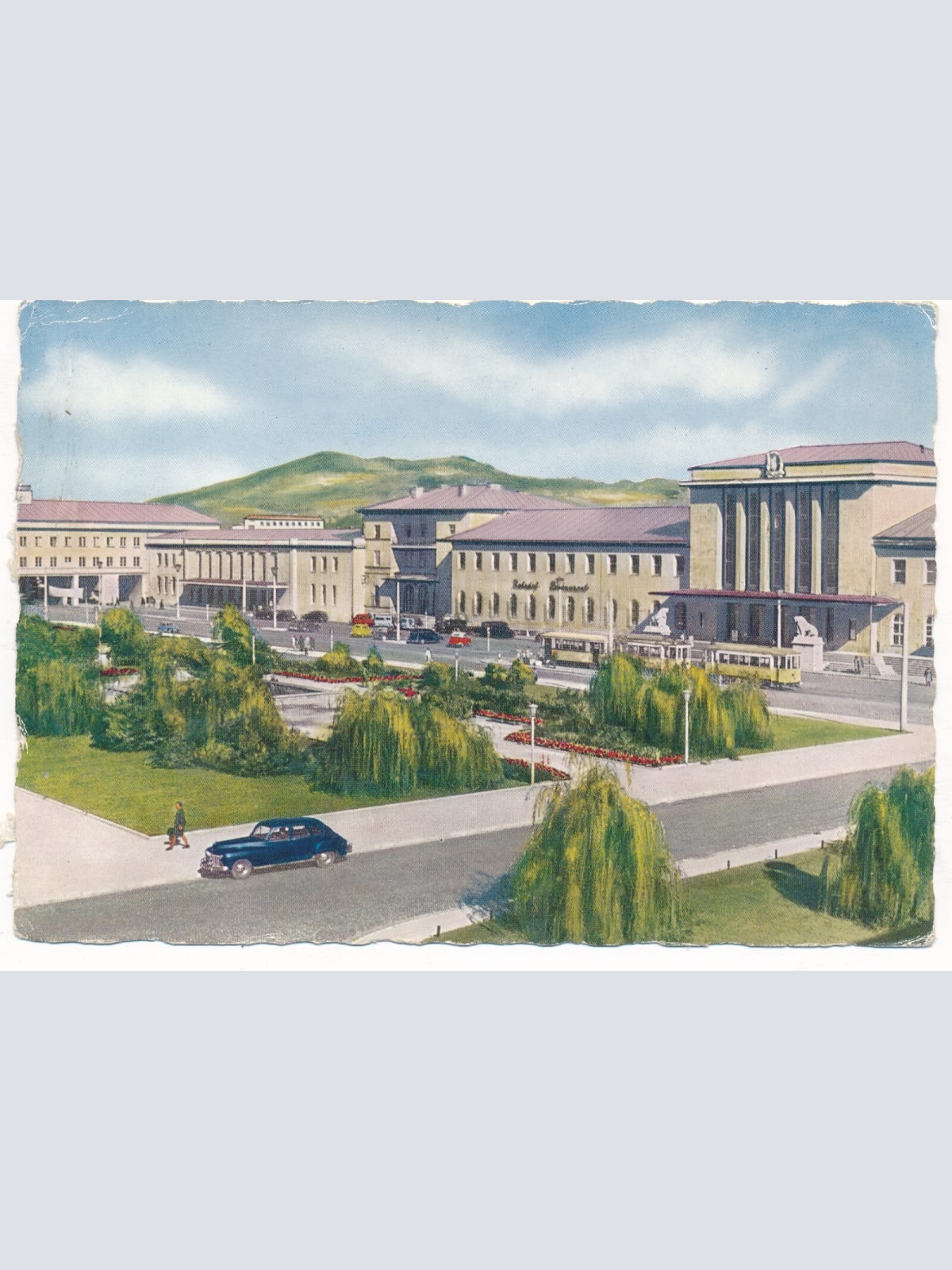 AK aus Linz Bahnhof Oberösterreich Ansichtskarte (9841)