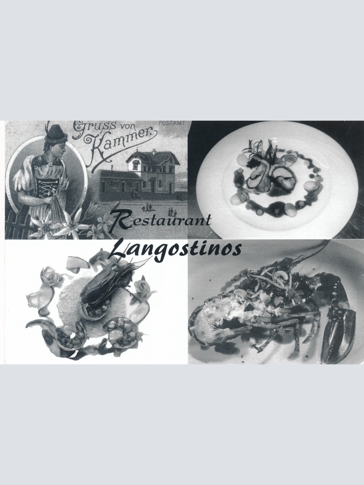 AK von Kammer Restaurant Lagostinos Oberösterreich Ansichtskarte (9829)