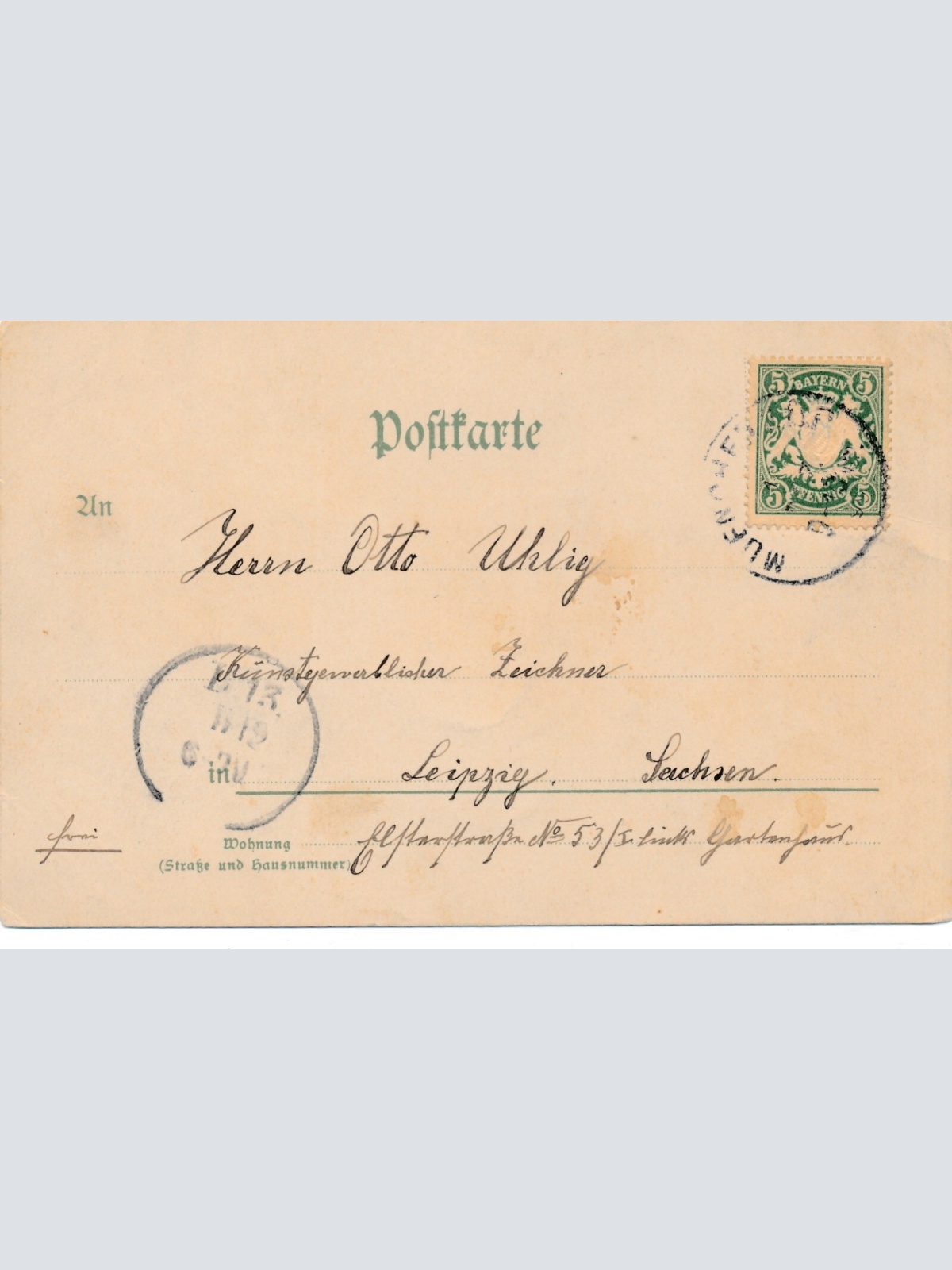 Litho - Karte gruss aus München Bavaria Bayern Ansichtskarte (9342)