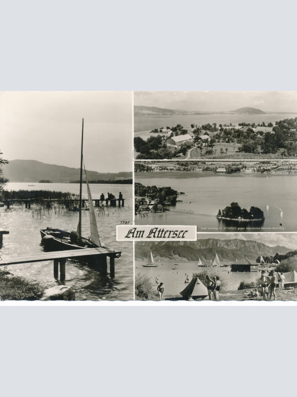 AK am Attersee Oberösterreich Ansichtskarte (9821)