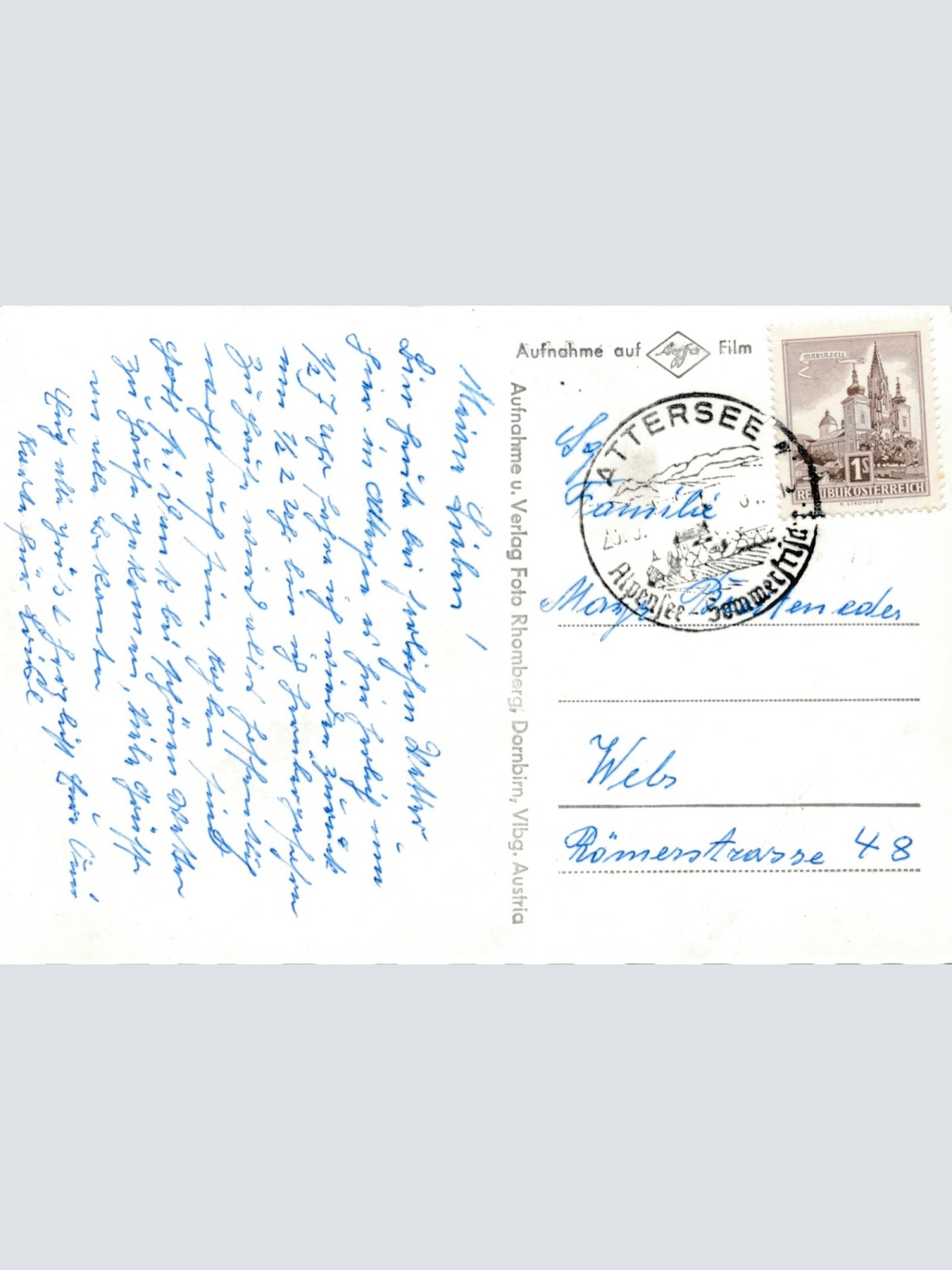 AK am Attersee Oberösterreich Ansichtskarte (9822)