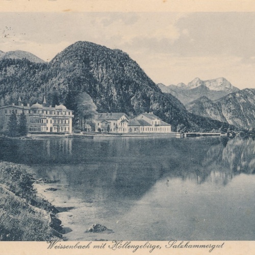 AK aus Weissenbach mit Höllengebirge Oberösterreich Ansichtskarte (9848)