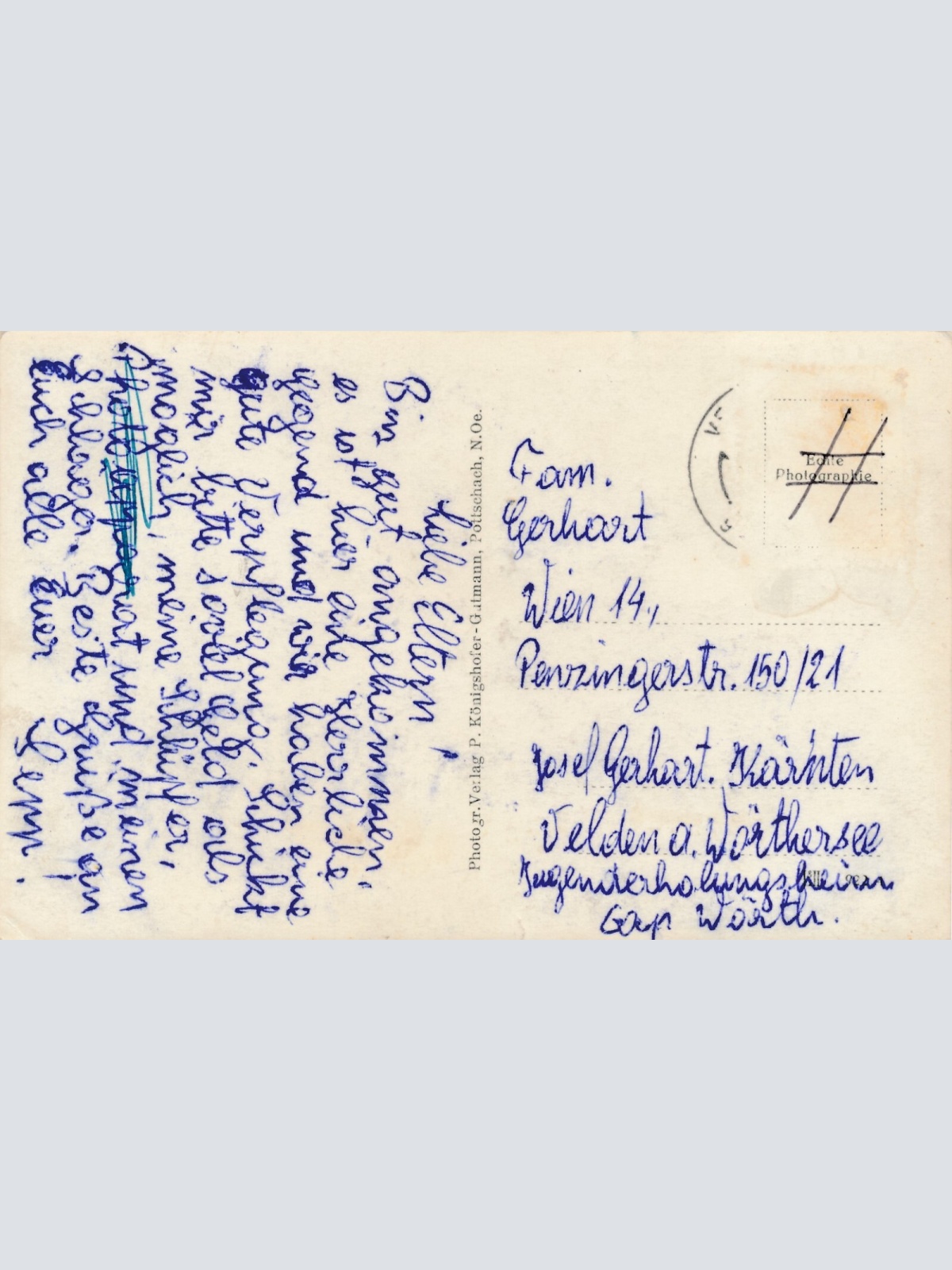 AK aus Wörth mit Jugenderholungsheim Kärnten Ansichtskarte (9872)