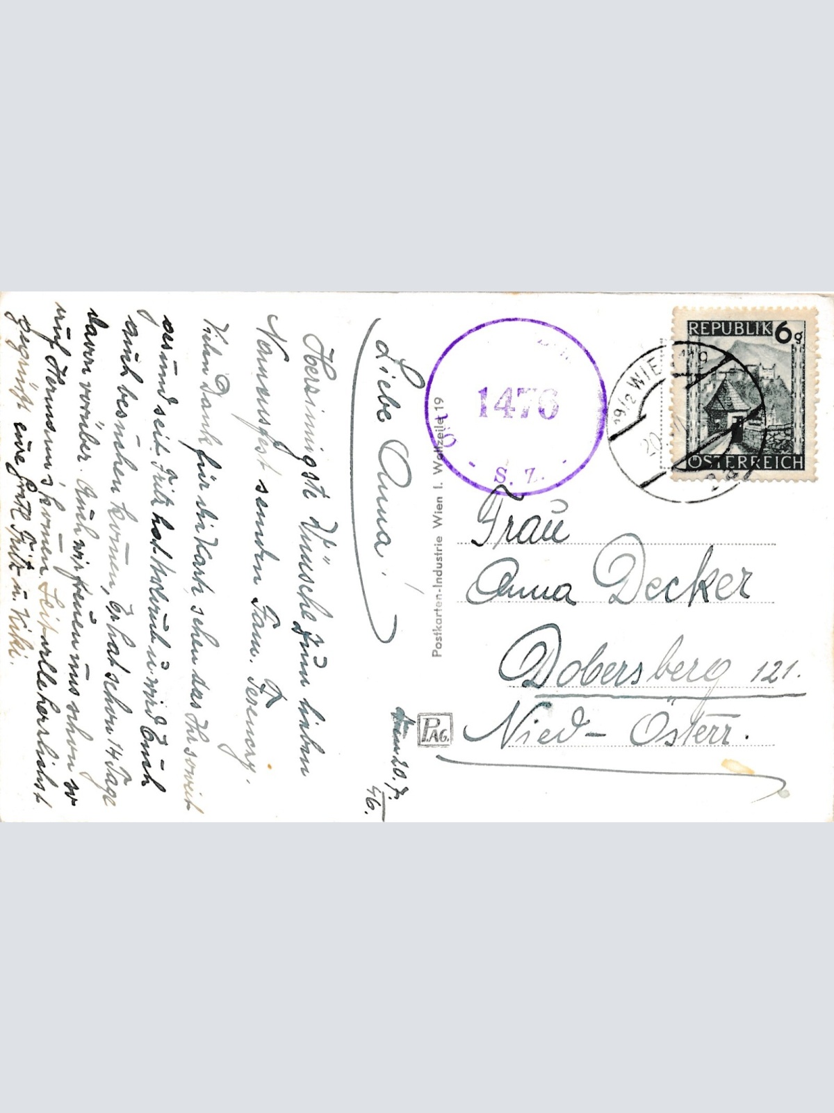 AK aus Wien - Grinzing Ansichtskarte (9283)