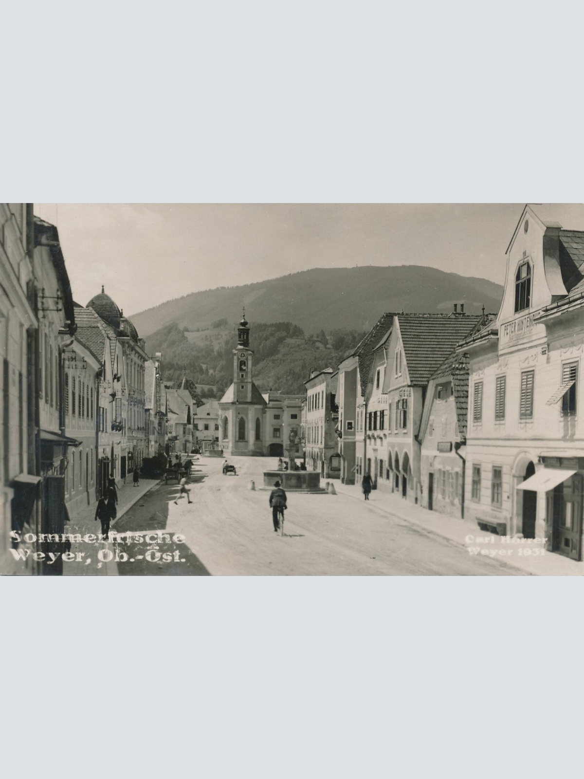 AK aus Weyer Straßenansicht Oberösterreich Ansichtskarte (9274)