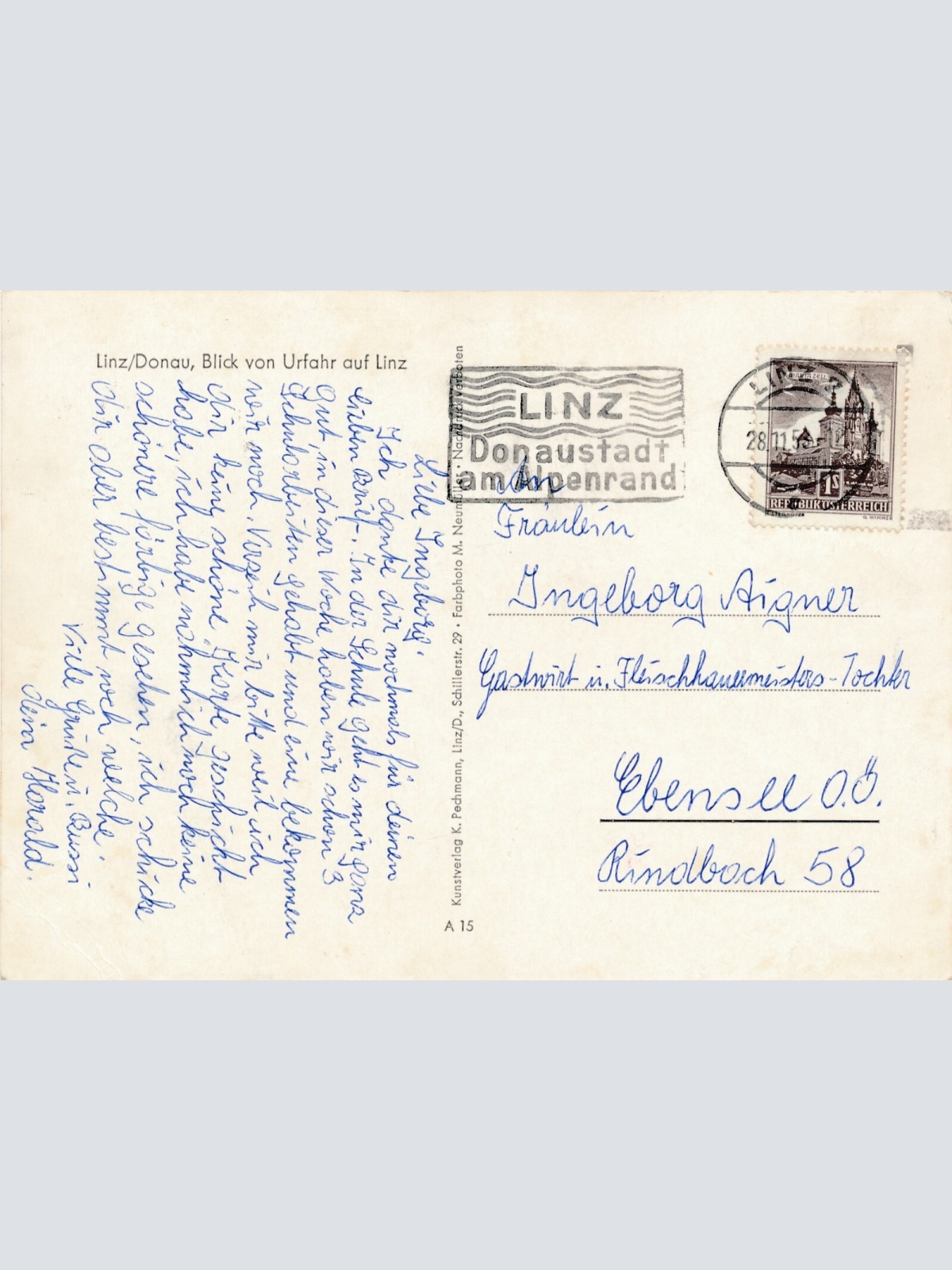 AK aus Linz Oberösterreich Ansichtskarte (9860)