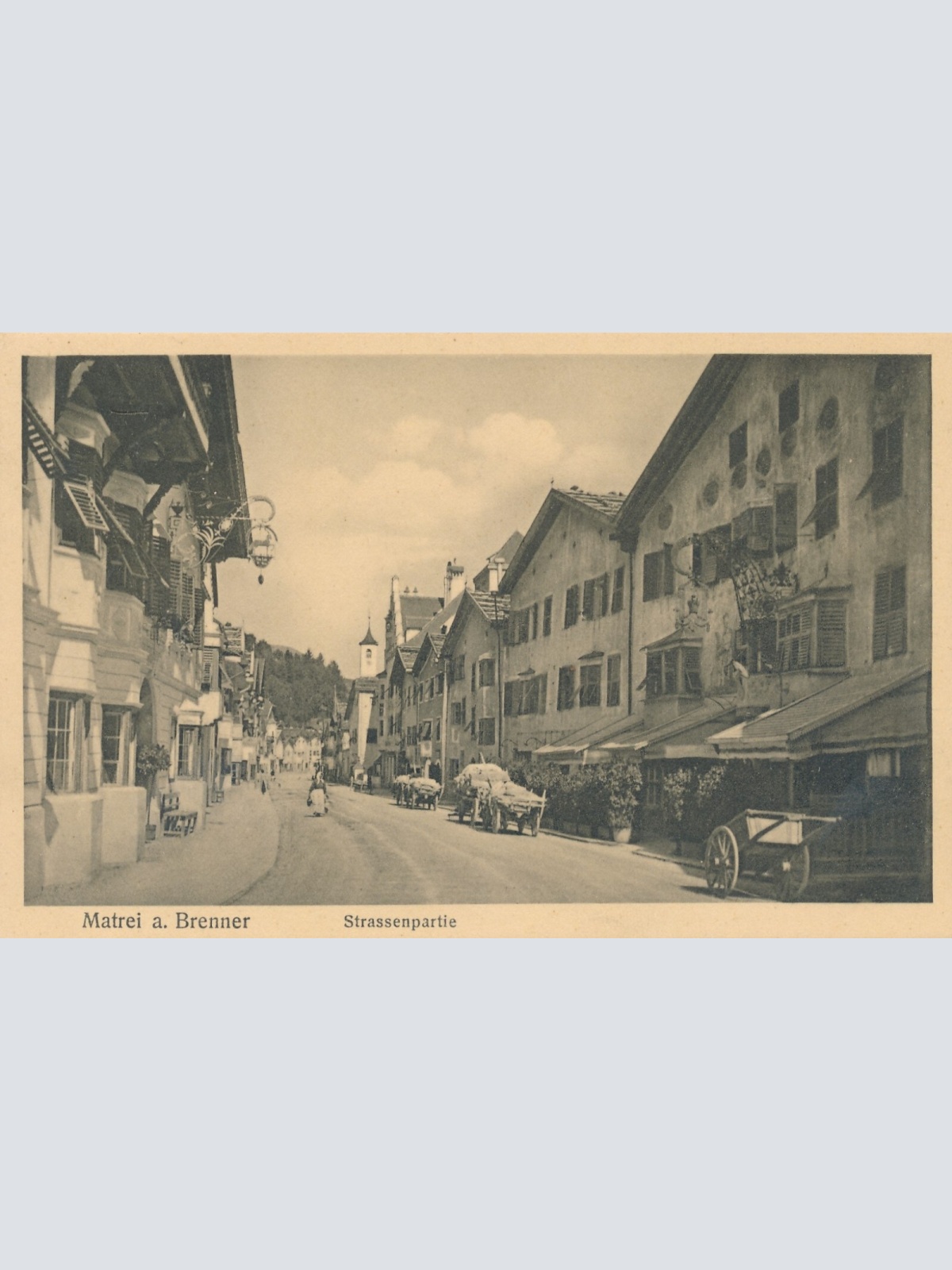 AK aus Matrei am Brenne Strassenpartie Tirol Ansichtskarte (9310)