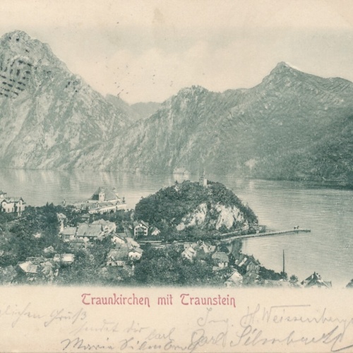 AK aus Traunkirchen mit Traunstein Oberösterreich Ansichtskarte (9745)