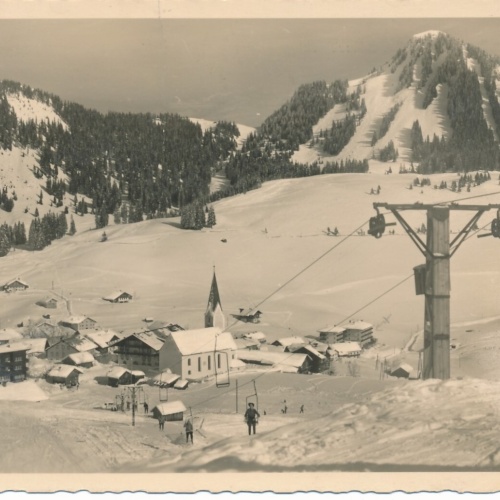 AK aus Berwang mit Skilift Tirol Ansichtskarte (9717)