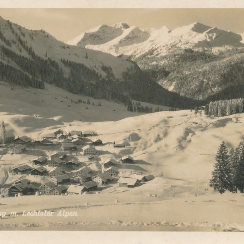 AK aus Berwang Lechtaler Alpen Tirol Ansichtskarte (9719)