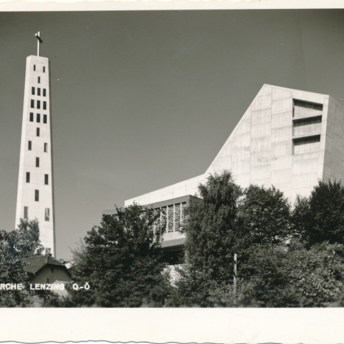 AK aus Lenzing Pfarrkirche Oberösterreich Ansichtskarte (9790)