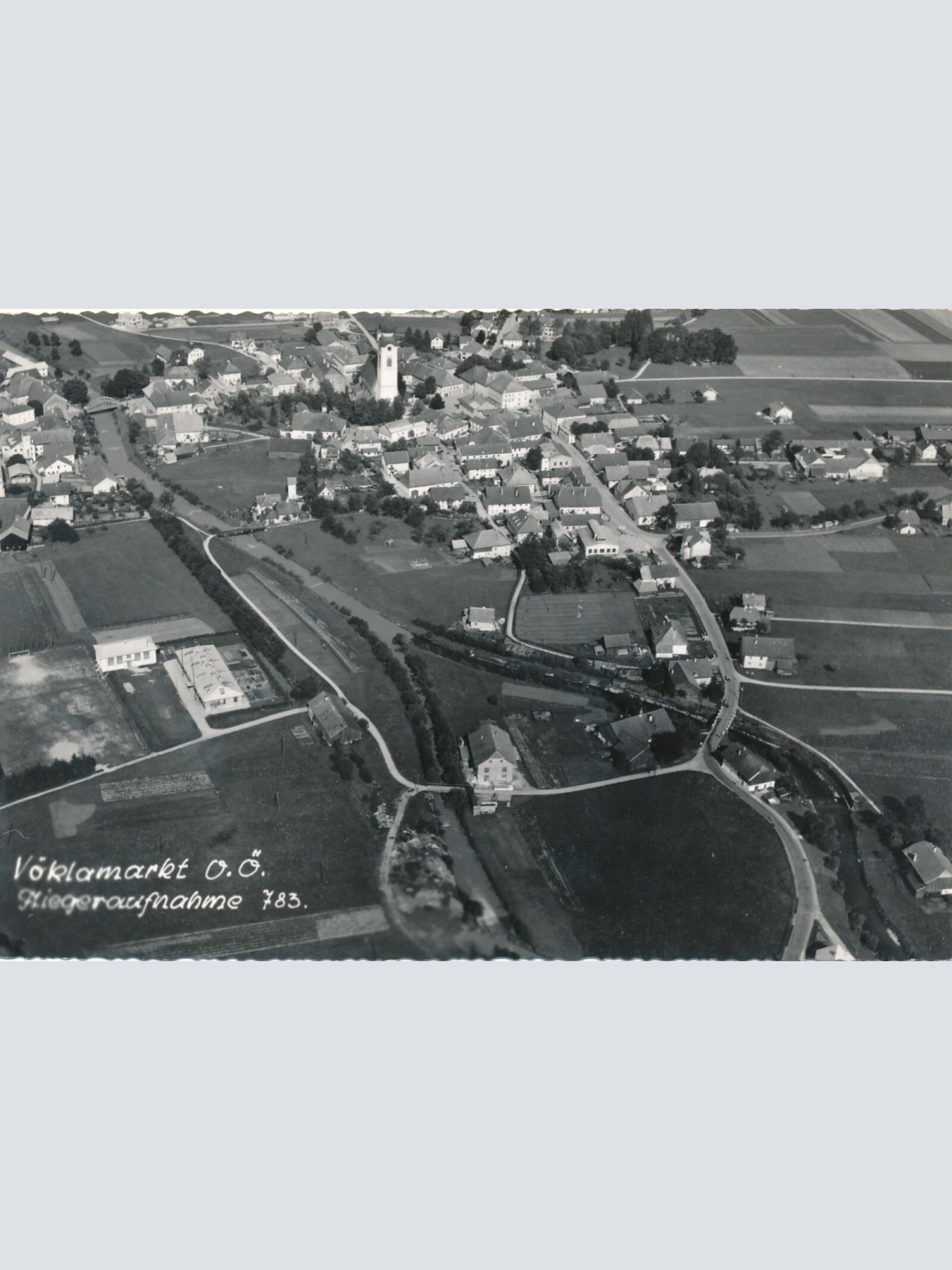 AK aus Vöclamarkt Fliegeraufnahme 783 Oberösterreich Ansichtskarte (9801)