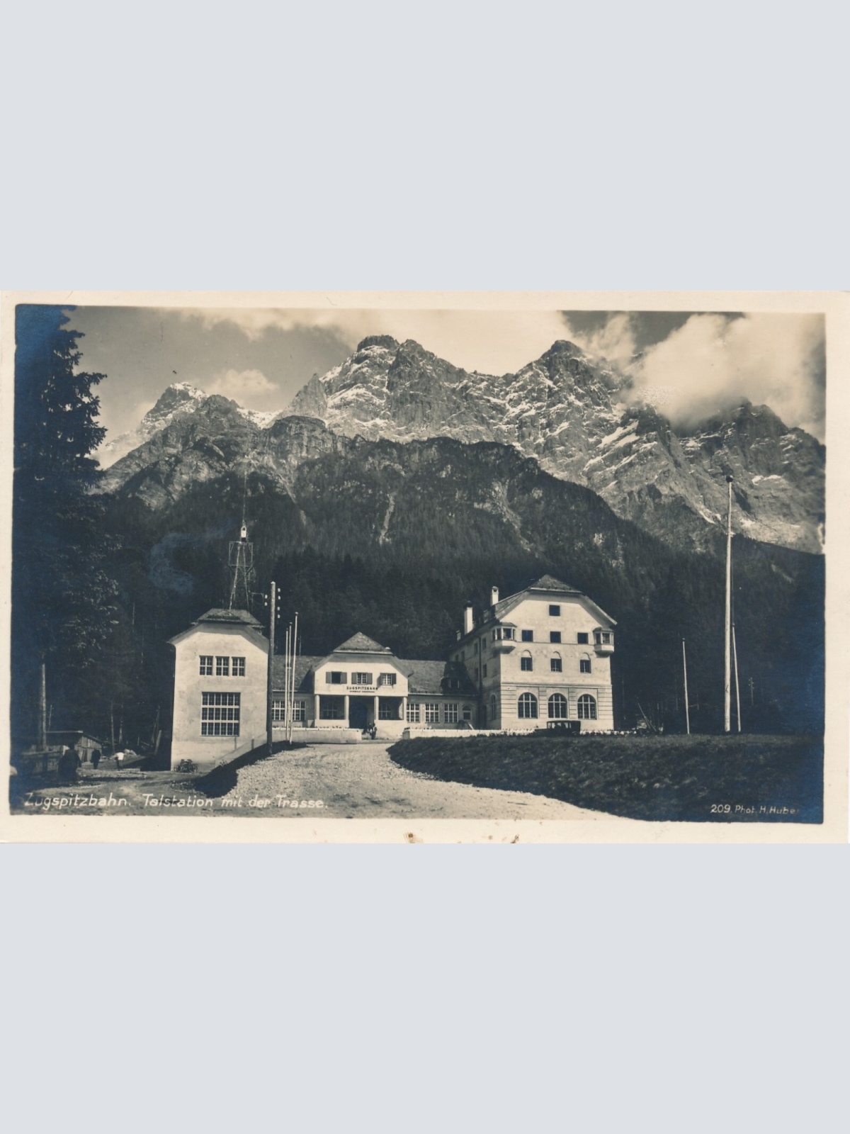 AK von der Zugspitzbahn Talstation Tirol Ansichtskarte (9946)