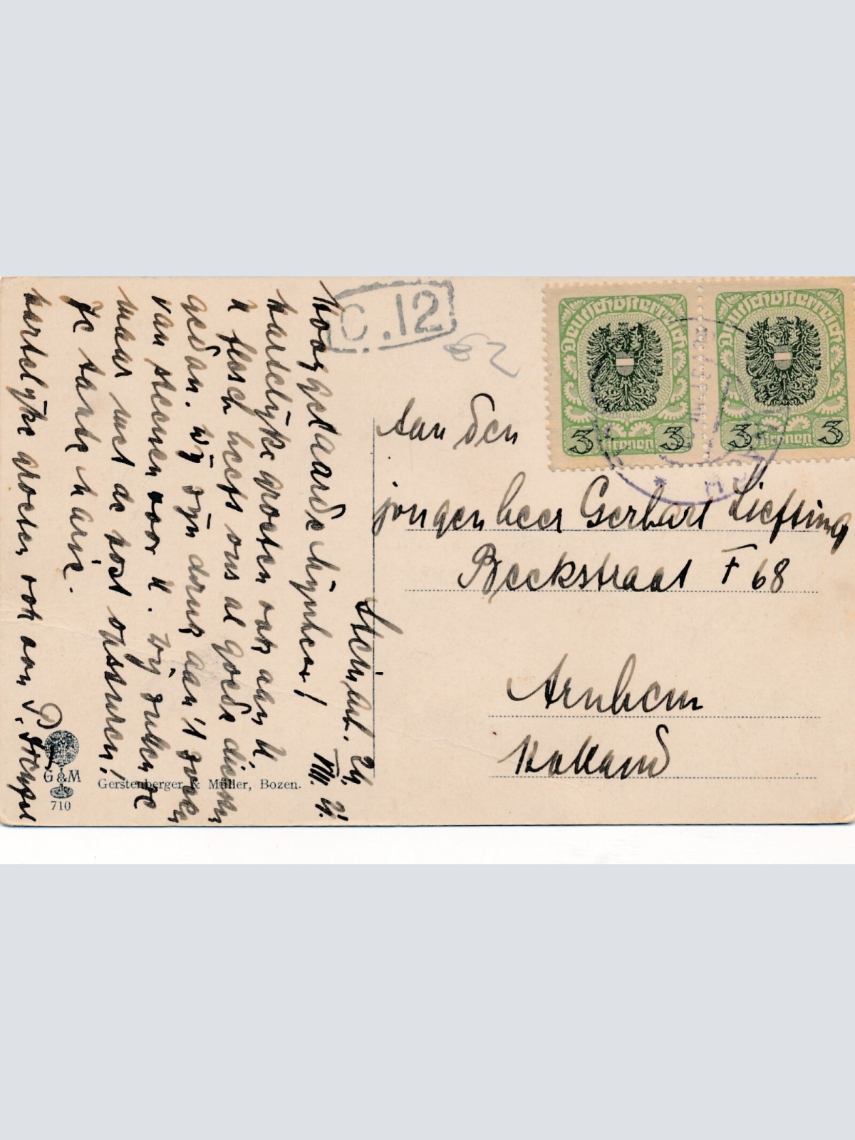 AK von der Brennerstrasse Tirol Ansichtskarte (9966)