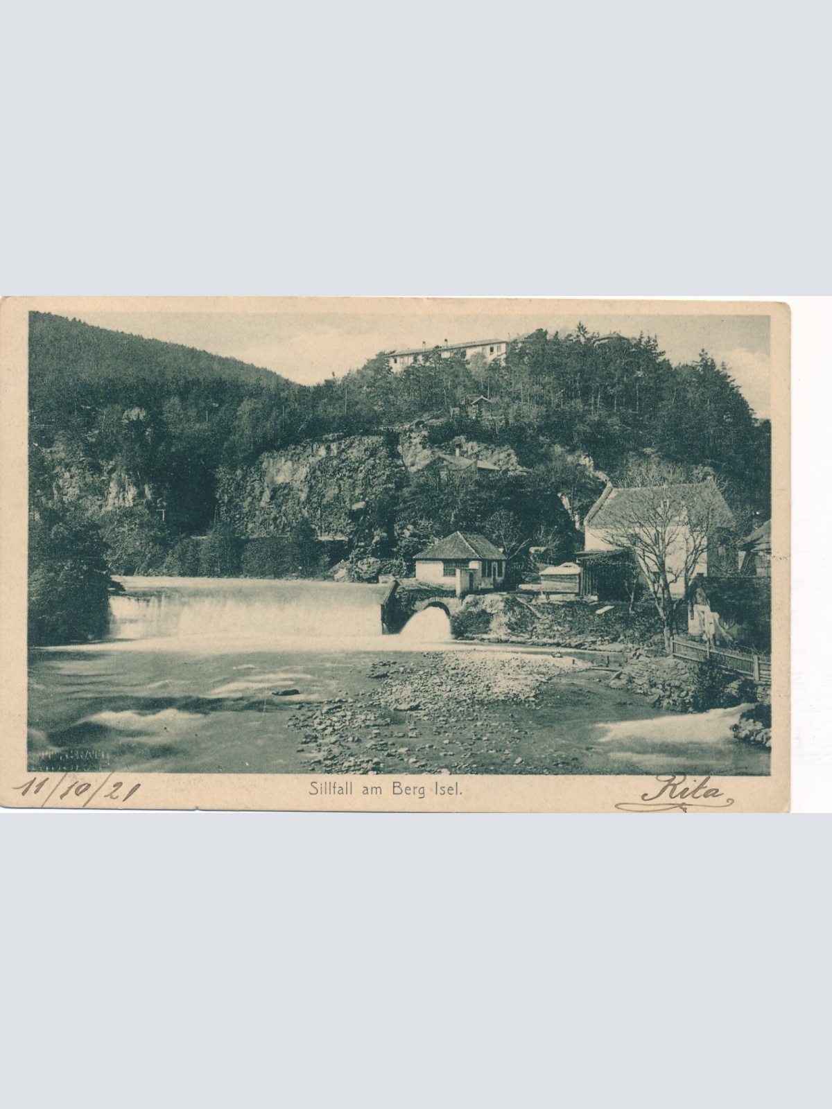 AK aus Sillfall am Berg Isel Tirol Ansichtskarte (9969)