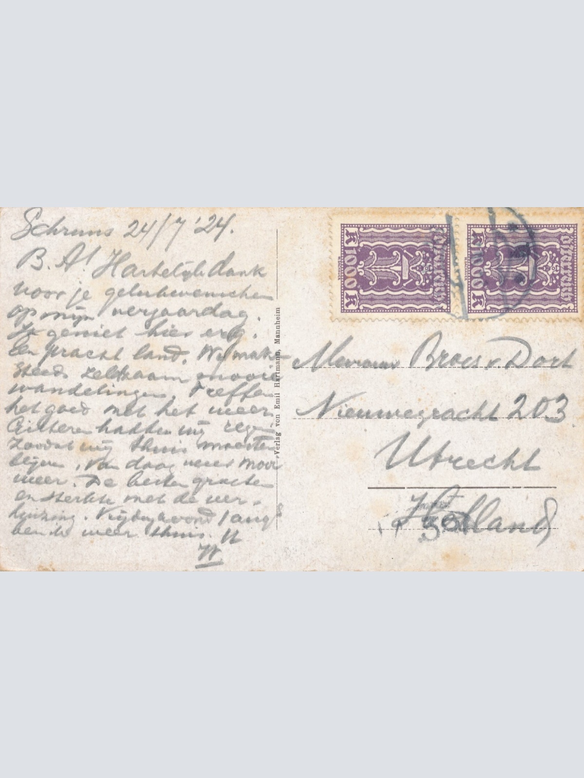 AK aus Schruns Tirol Ansichtskarte (9973)