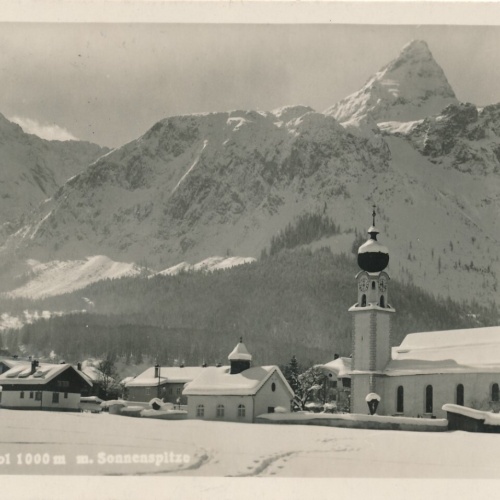 AK aus Ehrwald mit Sonnenspitze Tirol Ansichtskarte (9930)