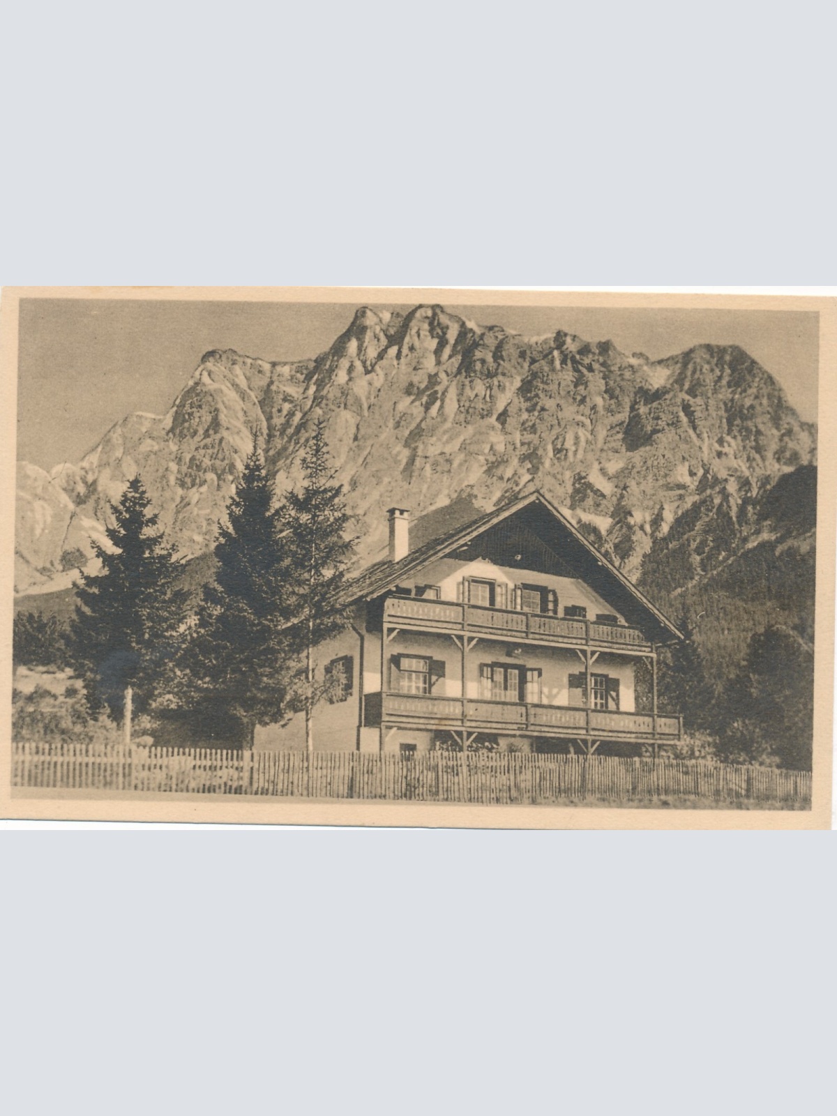 AK aus Ehrwald mit Haus Tanneck Tirol Ansichtskarte (9932)