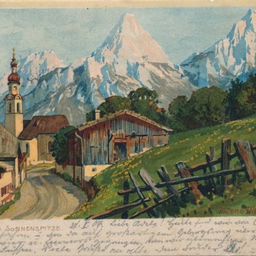 AK aus Lermoos Sonnenspitze Tirol Ansichtskarte (9916)