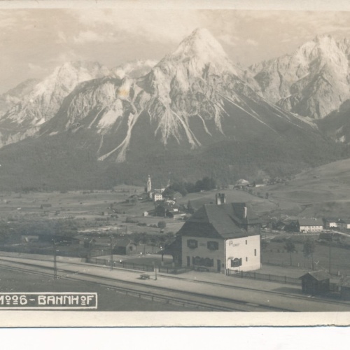 AK aus Lermoos Bahnhof Tirol Ansichtskarte (9918)