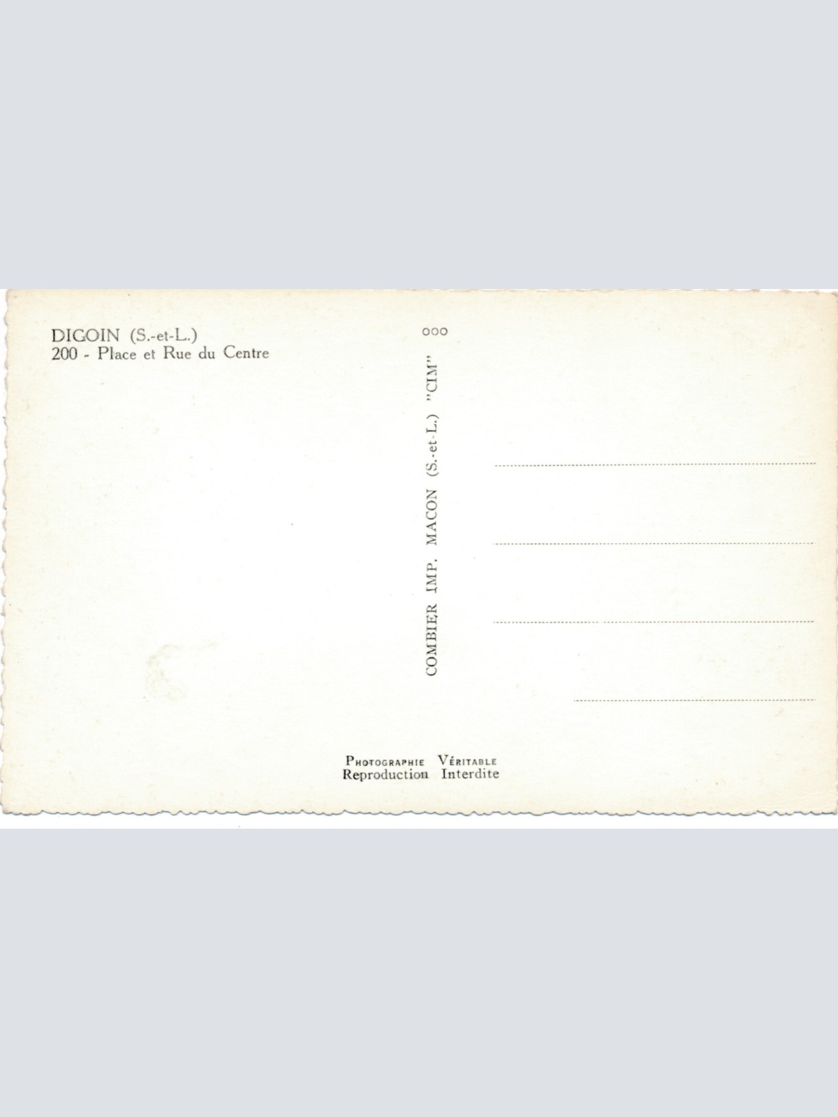 AK aus Digion Place et Rue du Centre Frankreich Ansichtskarte (9586)