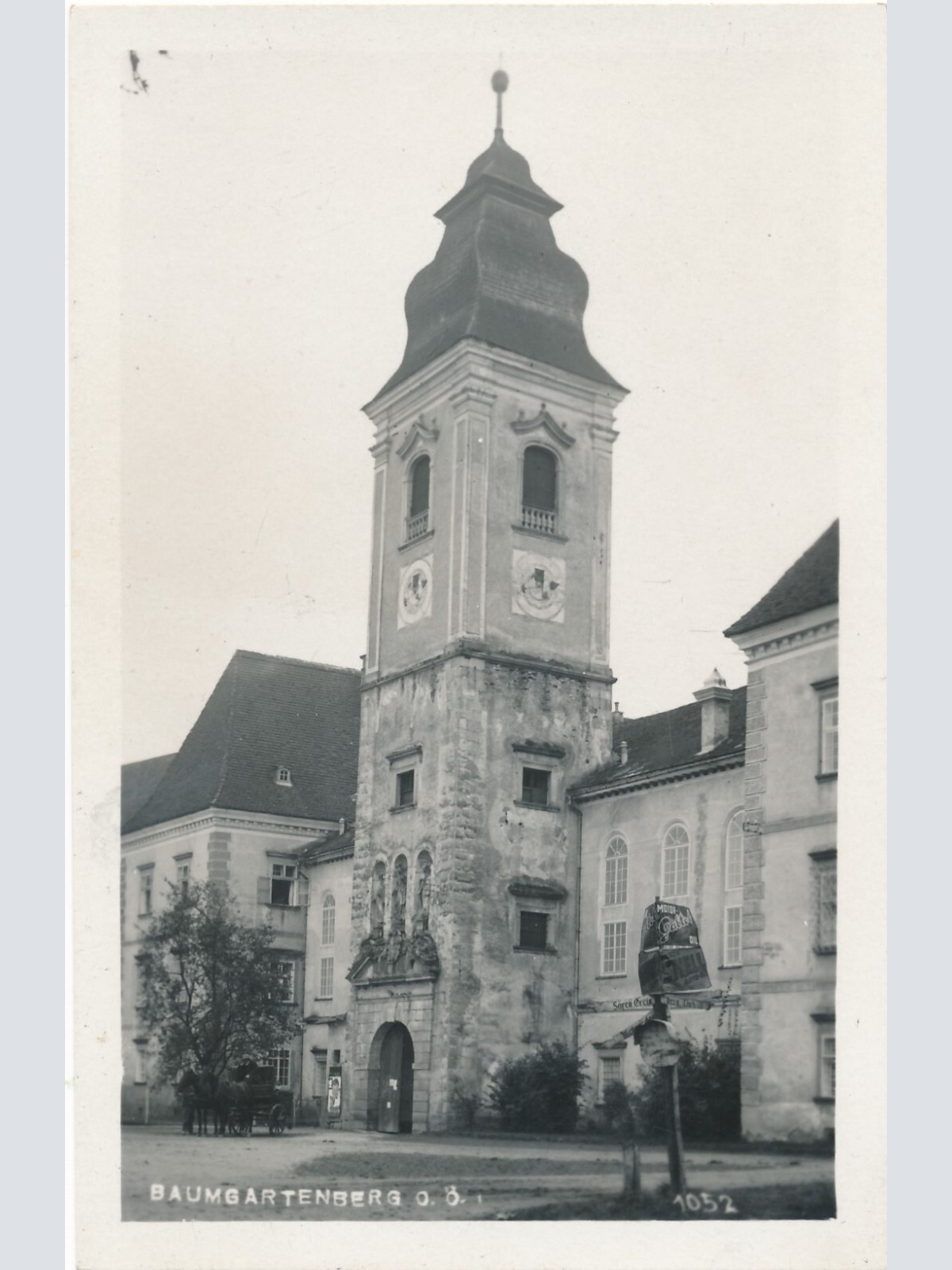 AK aus Baumgartenberg mit Kirchenturm Oberösterreich Ansichtskarte (9567)