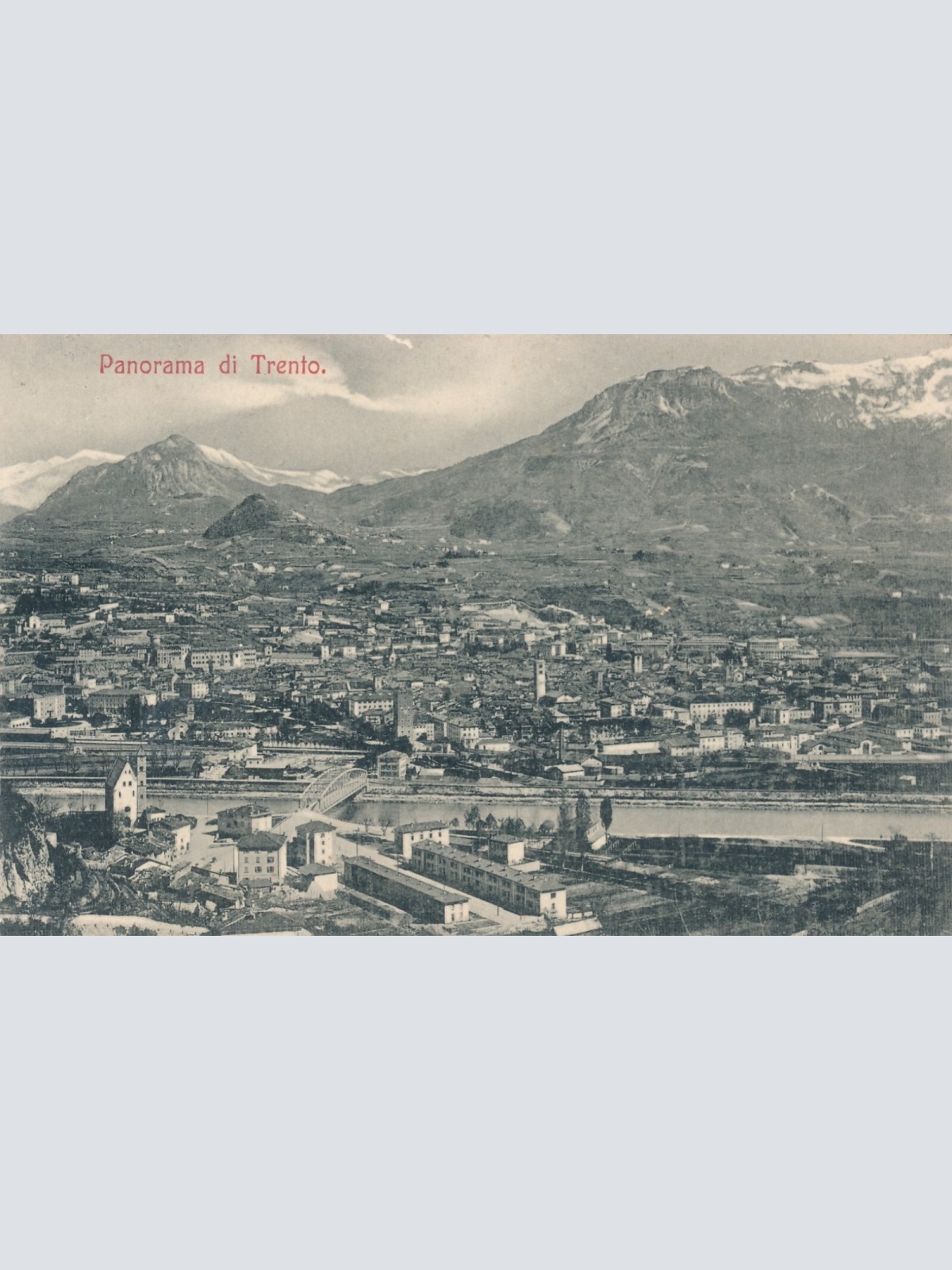 AK aus Trento Panorama Italien Ansichtskarte (9655)