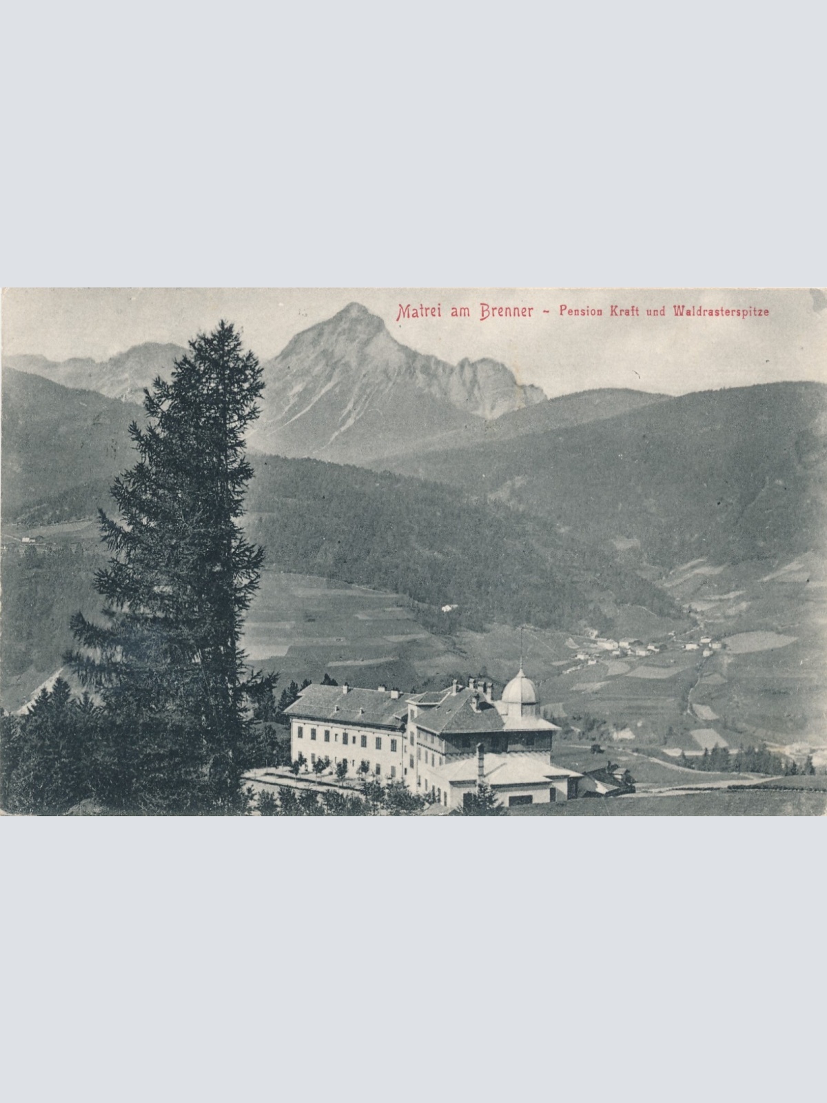 AK aus Matrei am Brenner mit Pension Kraft Tirol Ansichtskarte (9706)