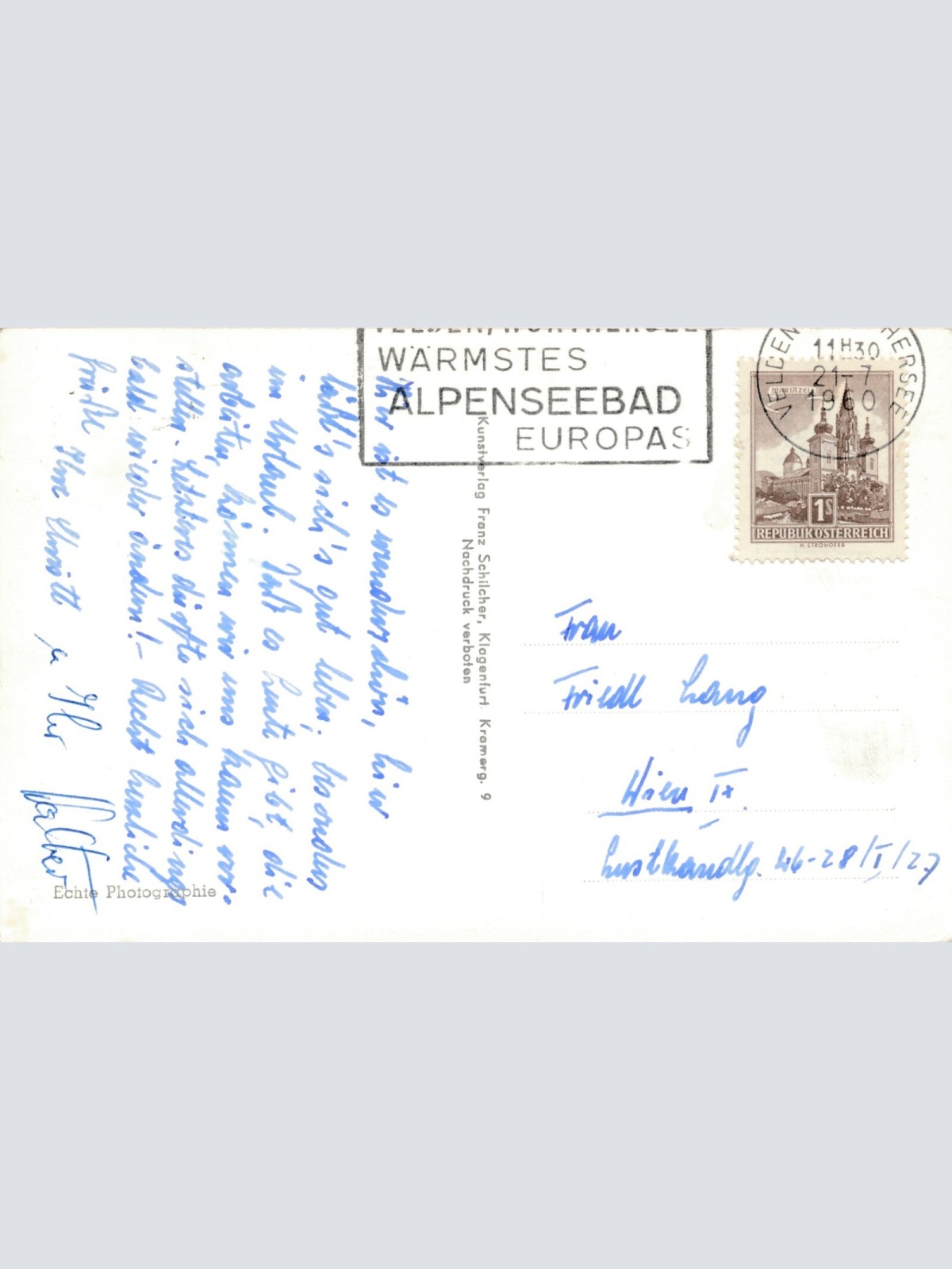 AK aus Velden am Wörthersee Kärnten Ansichtskarte (10273)