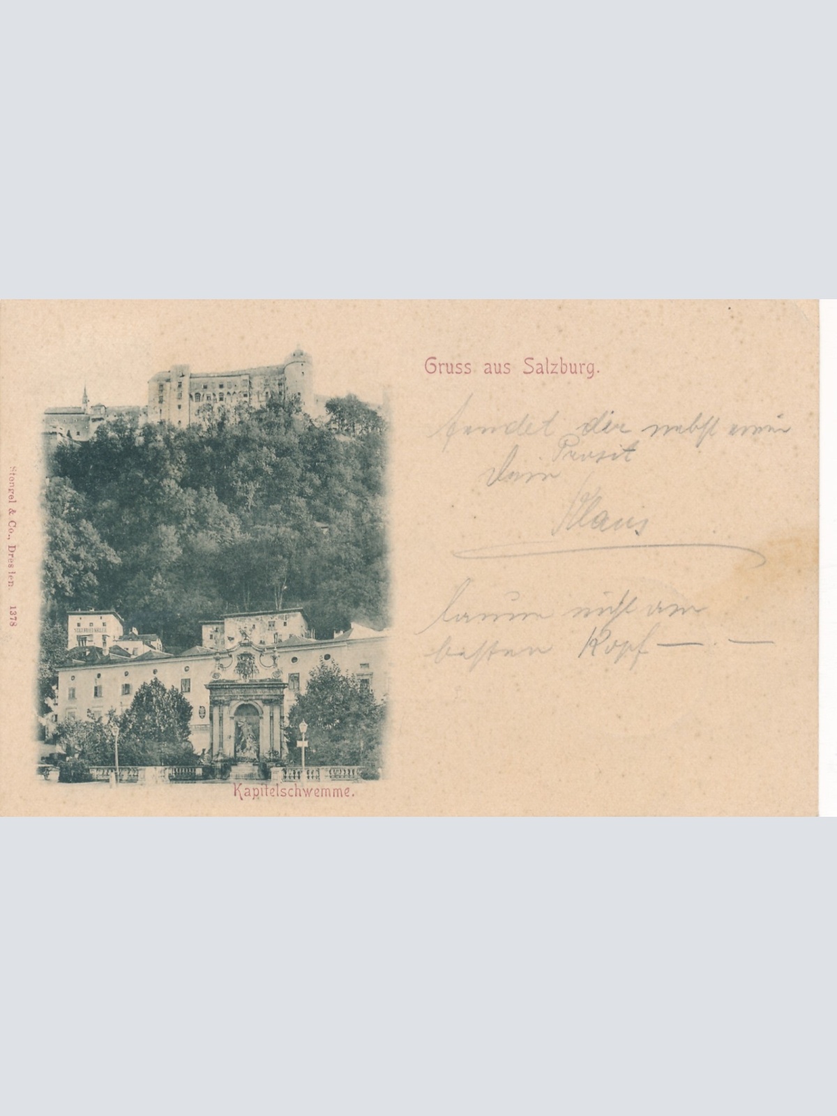AK aus Salzburg Kapitelschwemme Ansichtskarte (9697)