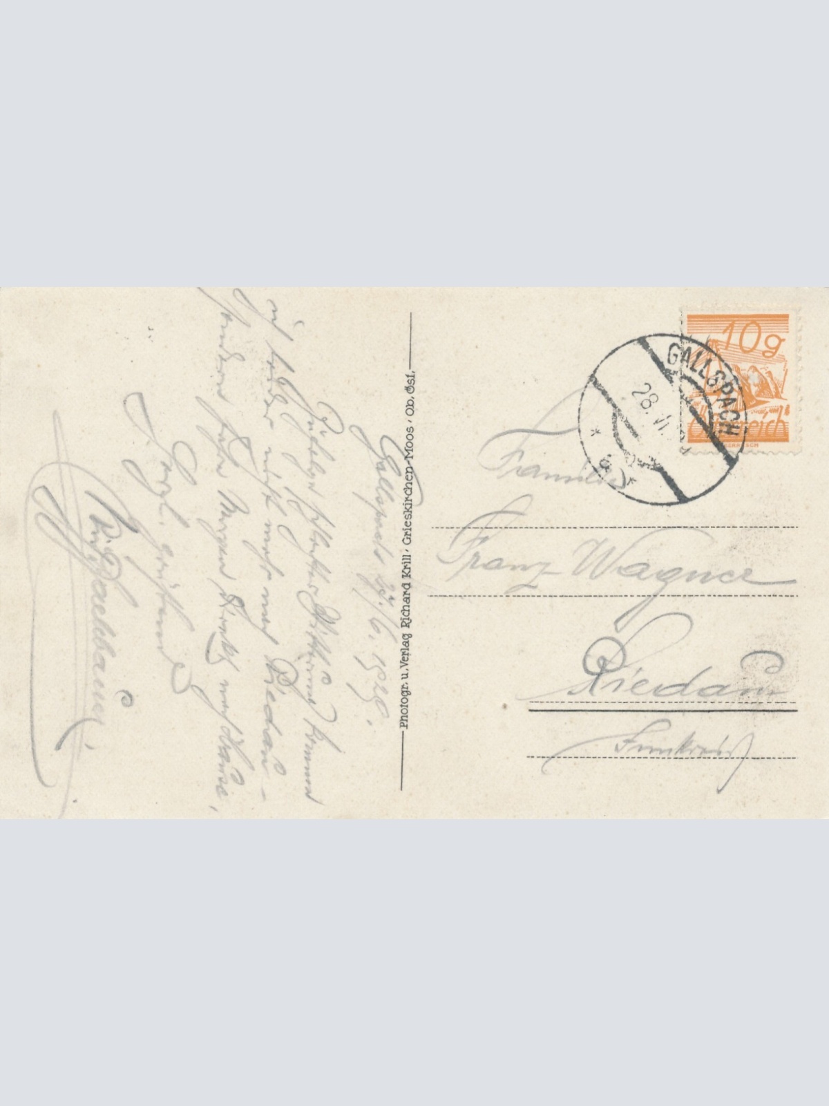 AK aus Gallspach mit Schloß Oberösterreich Ansichtskarte (10286)