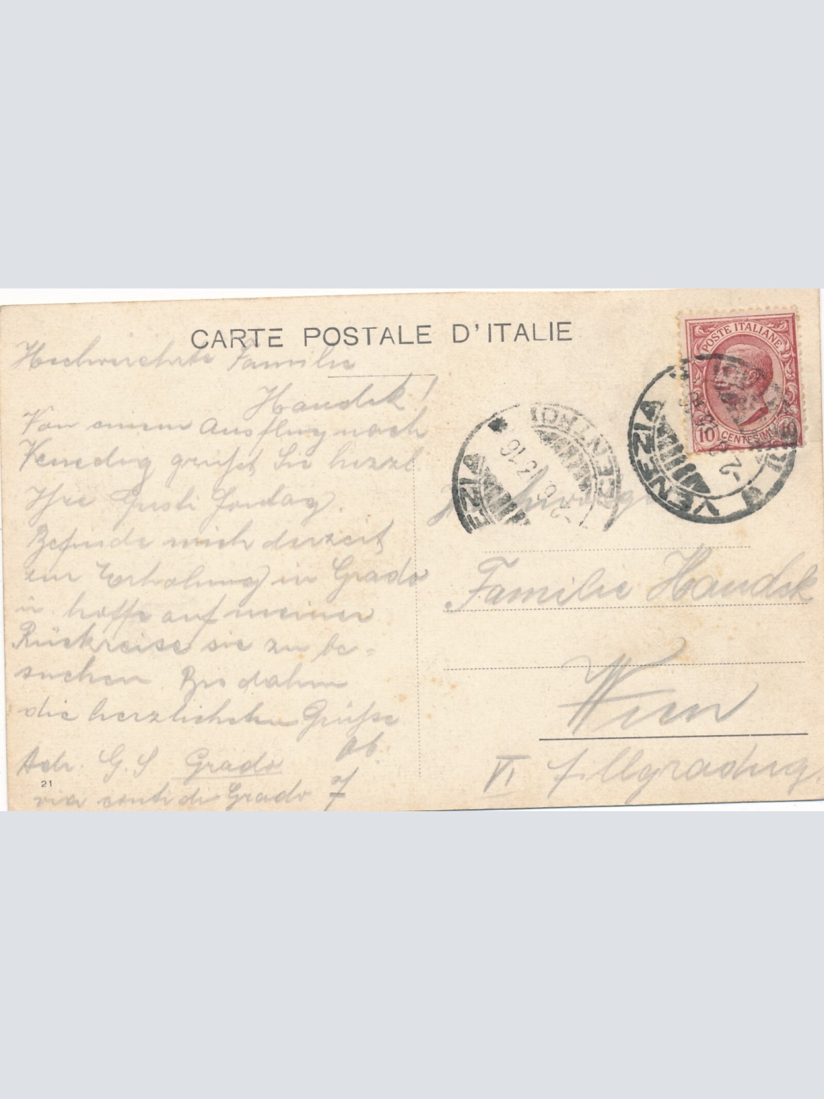 AK aus Venezia rio e ponte delle Guglie Italien Ansichtskarte (9639)