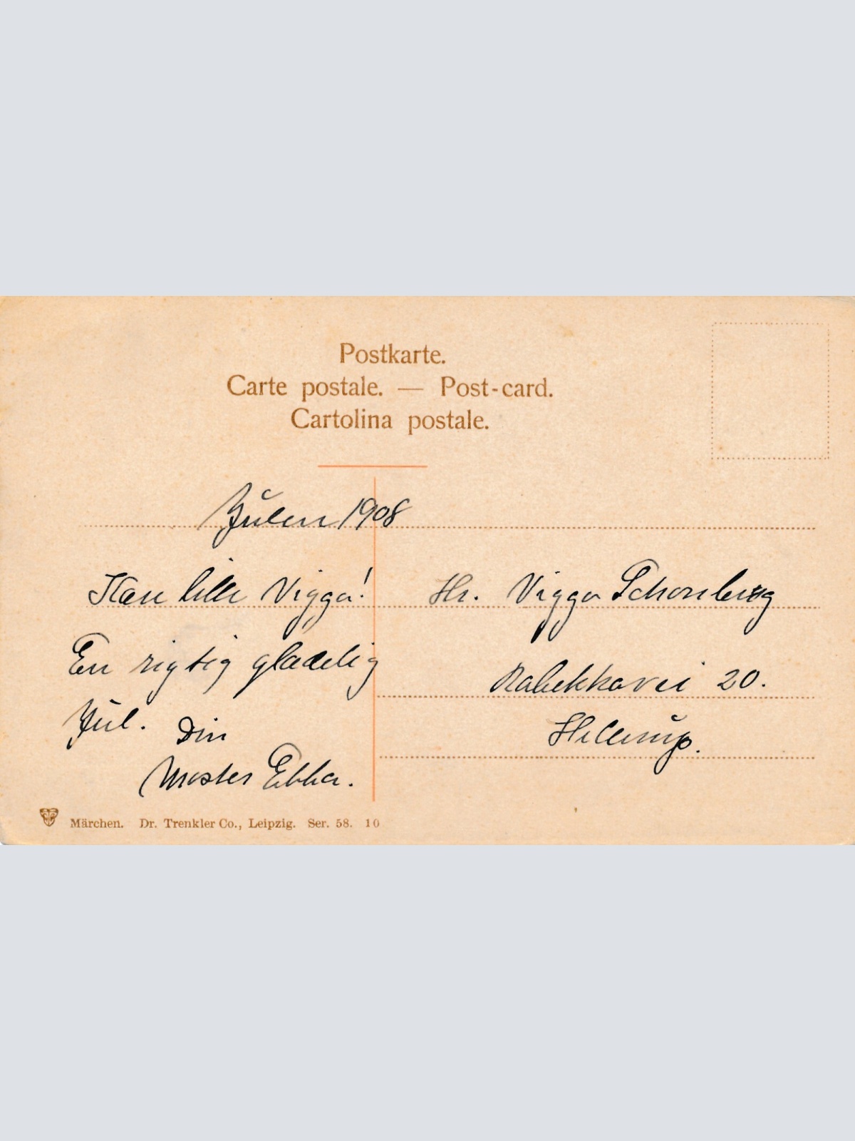 Motiv - Karte der Gestiefelte Karter mit König (10206)