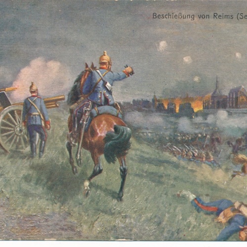 AK Beschießung von Reims Sept. 1914 (10220)