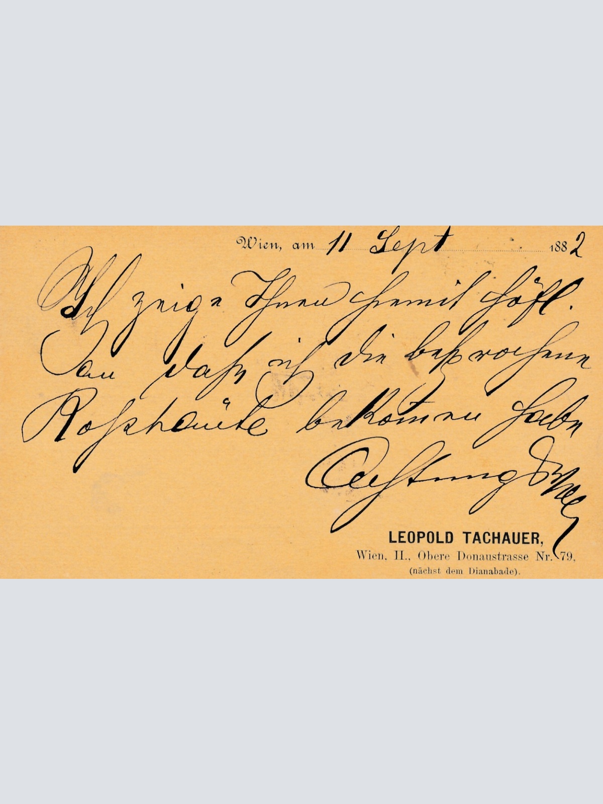 2 Kreuzer - Ganzsachen - Karte 1882 aus Wien (10194)