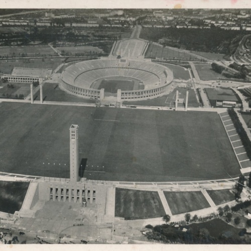 AK aus Berlin mit Olympia Stadion (10250)