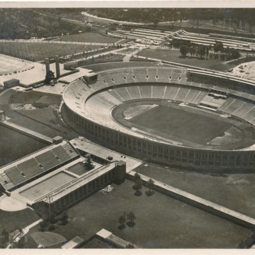 AK aus Berlin mit Olympia Stadion (10251)