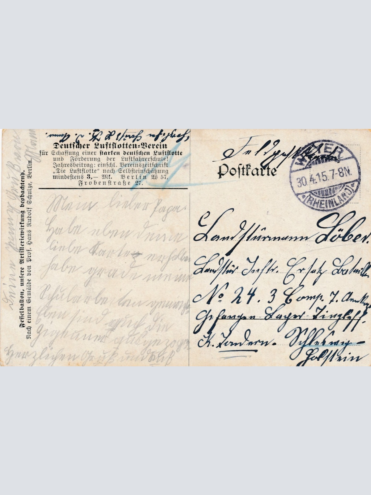 AK Zeppelin über dem Schlachtfeld (10224)