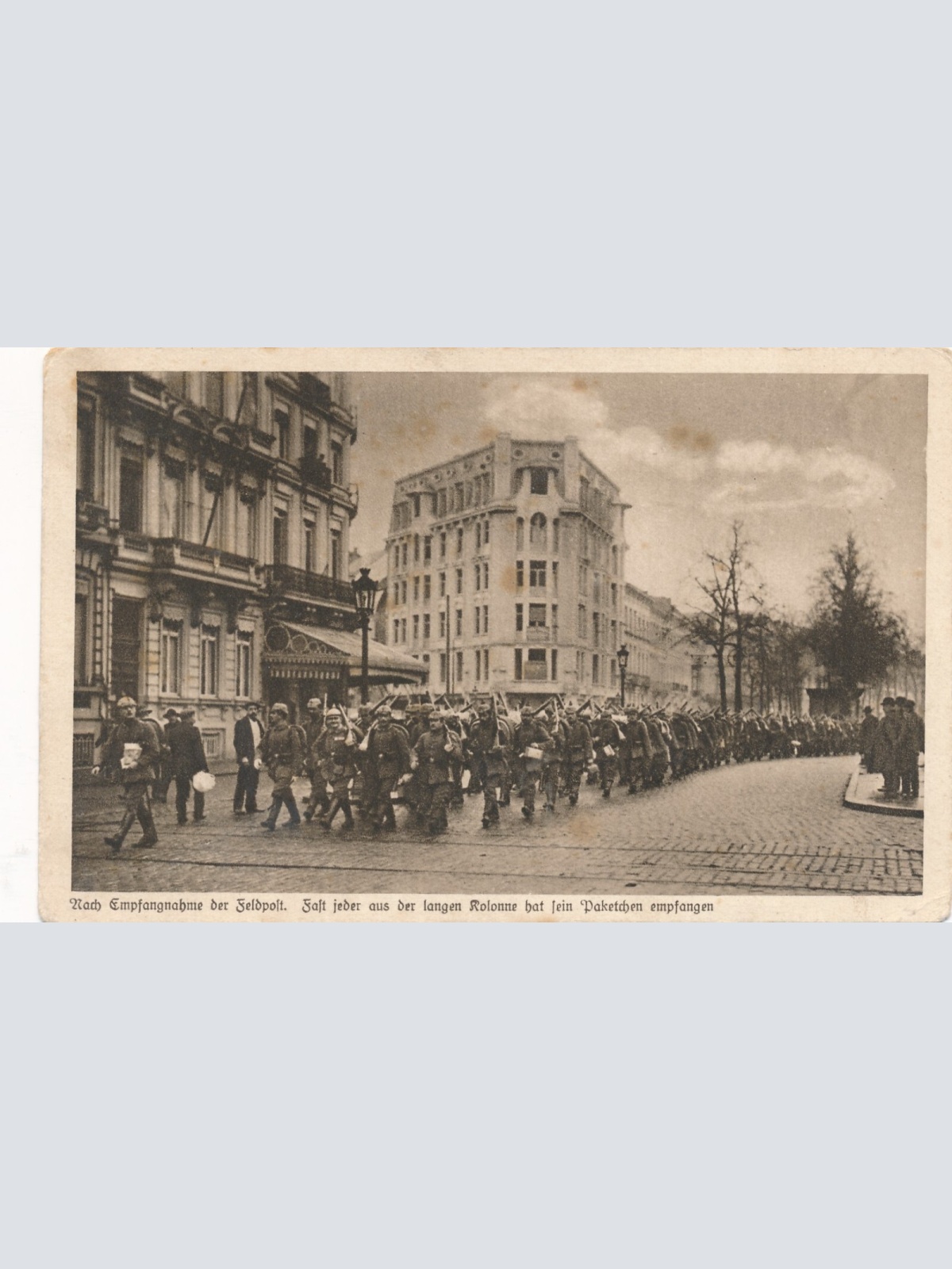 AK empfangnahme der Feldpost (10225)