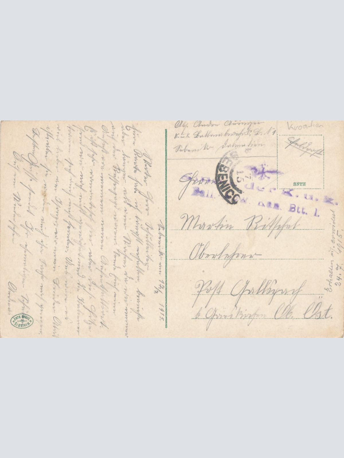 AK aus Sibenik Dolac Kroatien (8954)