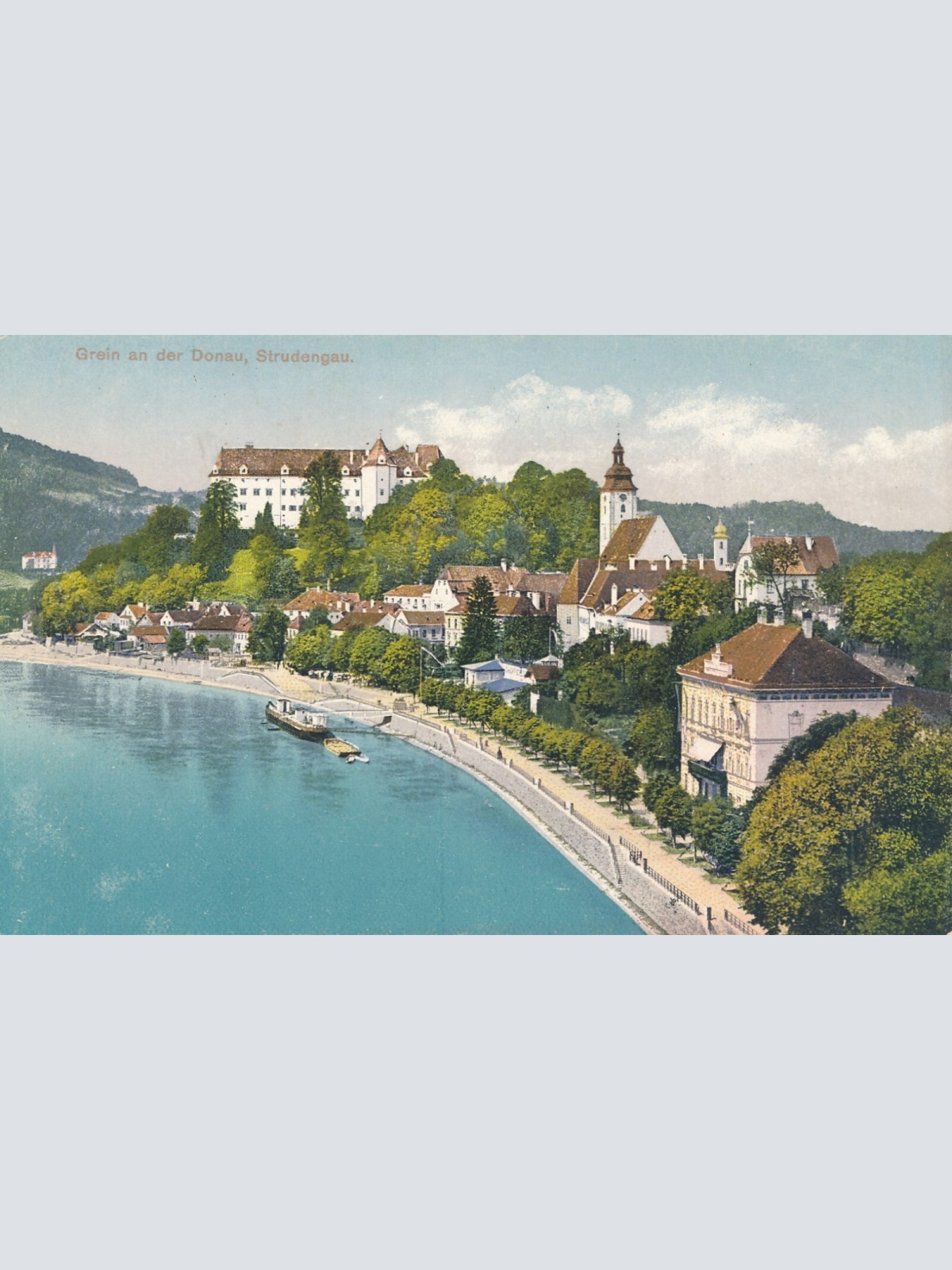 AK aus Grein a. Donau Oberösterreich (J92)