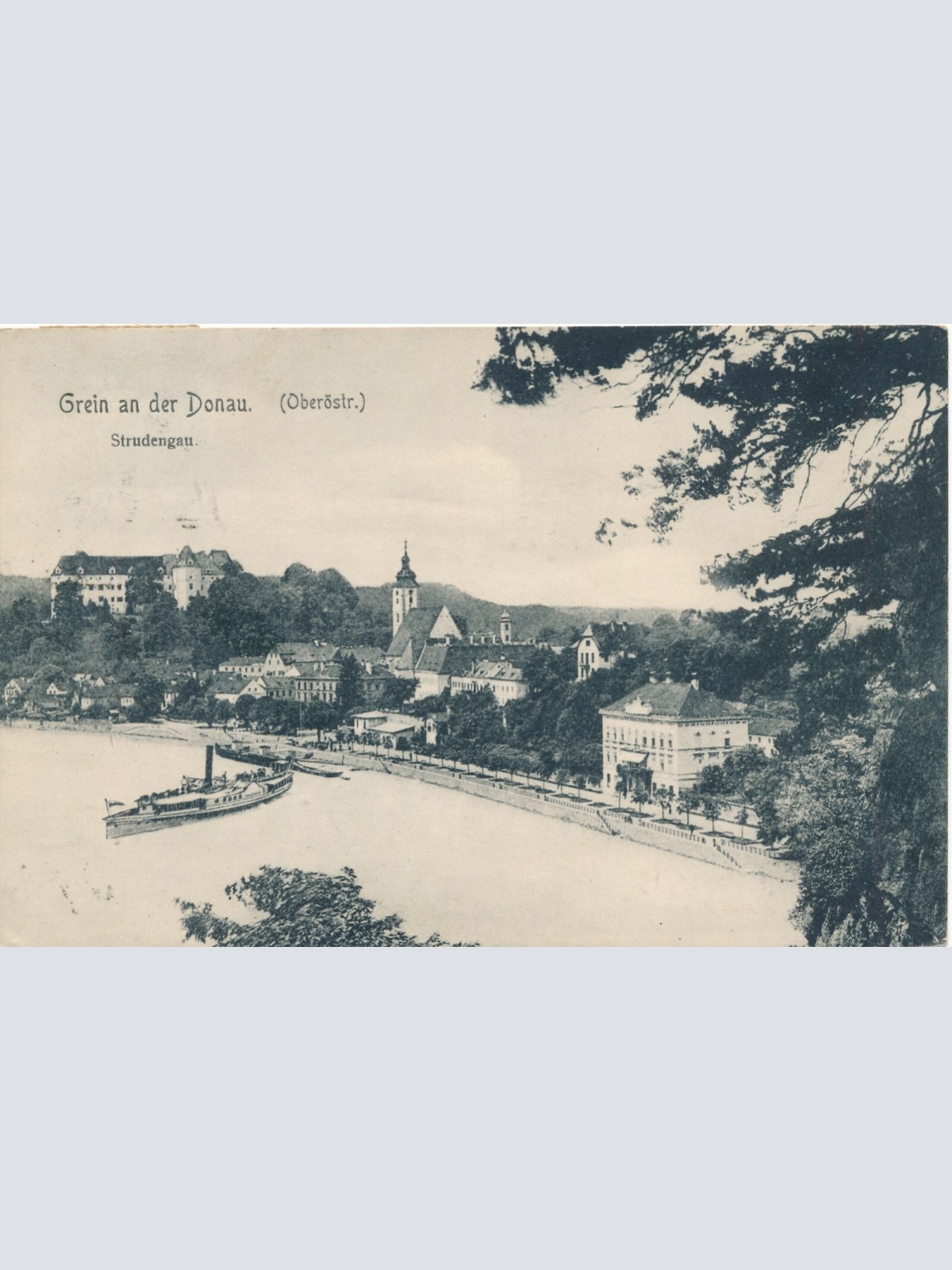 AK aus Grein a. Donau Oberösterreich (J96)