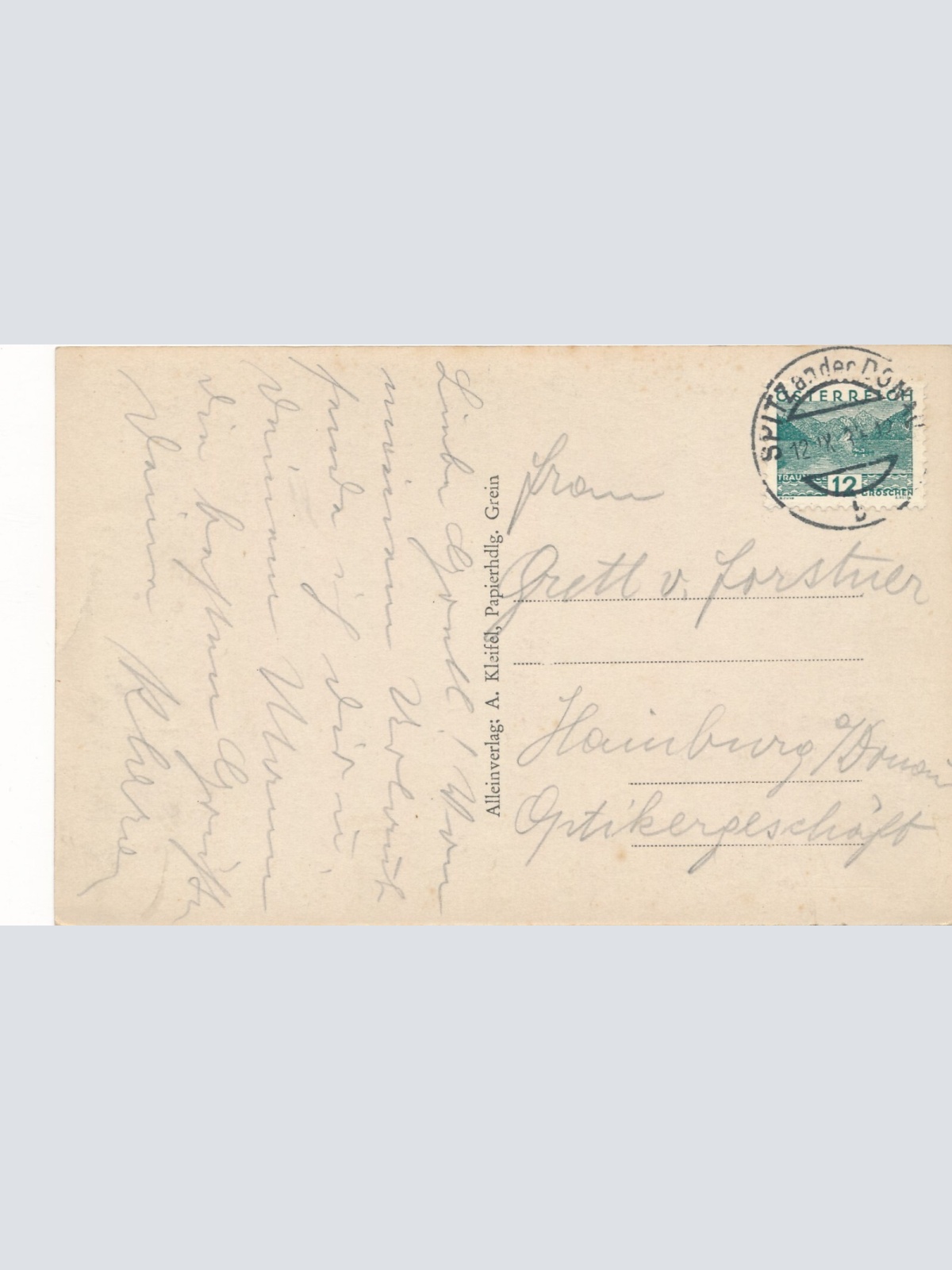 AK aus Grein a. Donau Oberösterreich (J98)