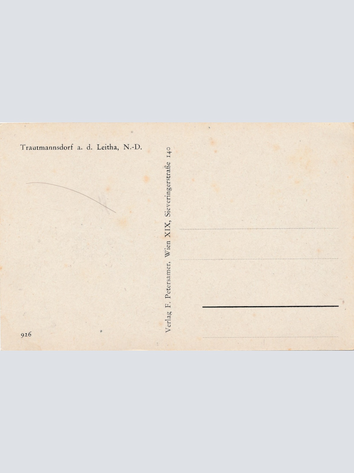 AK aus Trautmansdorf Niederösterreich Straßenansicht (J75)