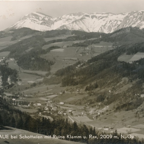 AK Aue bei Schottwien Niederösterreich Ansichtskarte (10343)